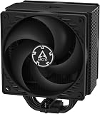 ARCTIC Freezer 36 (Black)- Single-tower CPU cooler with push-pull, two pressure-optimised 120 mm P fans, fluid dynamic bearing, 200-1800 rpm, 4 heatpipes, incl. MX-6 thermal compound - 1