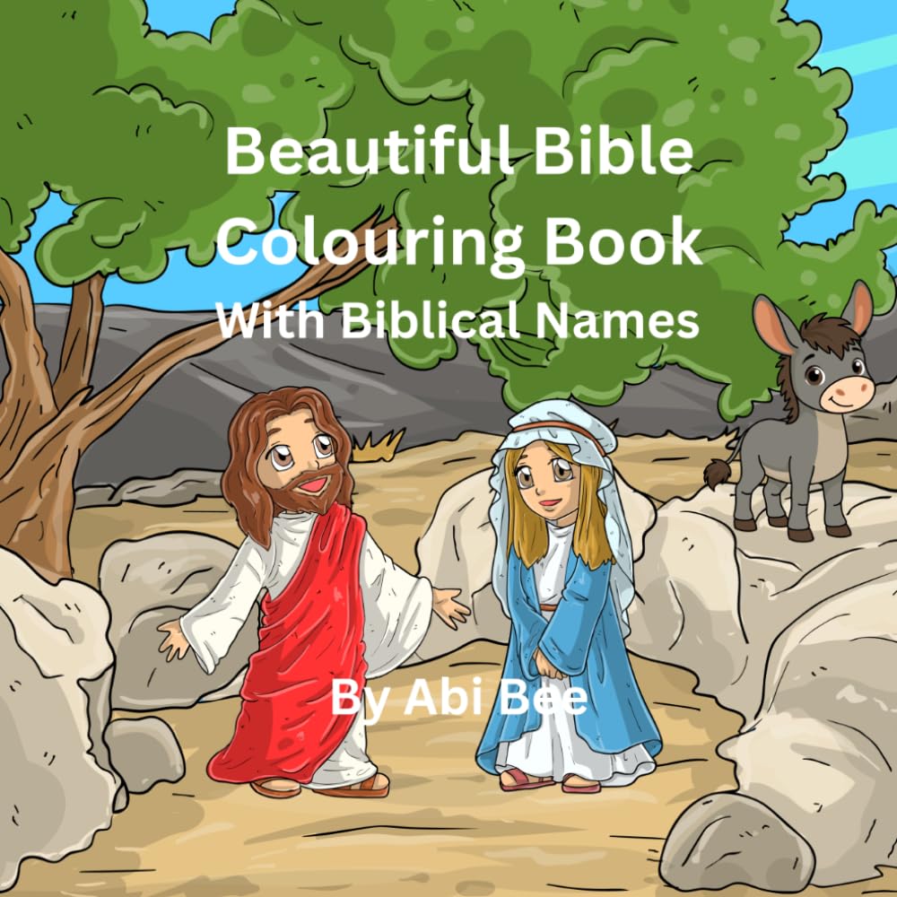 Beautiful Bible Colouring Book: With Biblical Names in Alphabetical Order