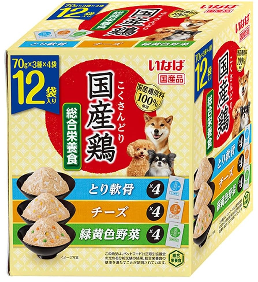 Amazon.co.jp: いなば 国産鶏 とり軟骨・チーズ・緑黄色野菜