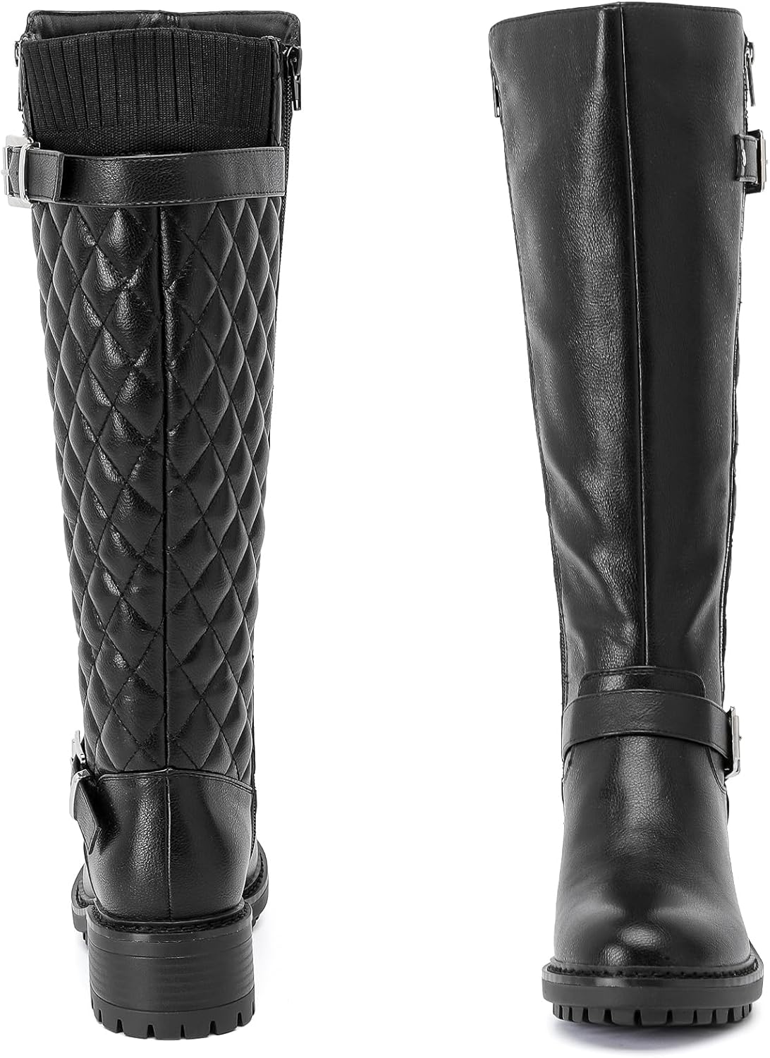 Knee High Boots for Women Classic Comfort Riding Combat Boot Round Toe Side Zipper Long Tall Fall Winter Womens Boots. - Image 6