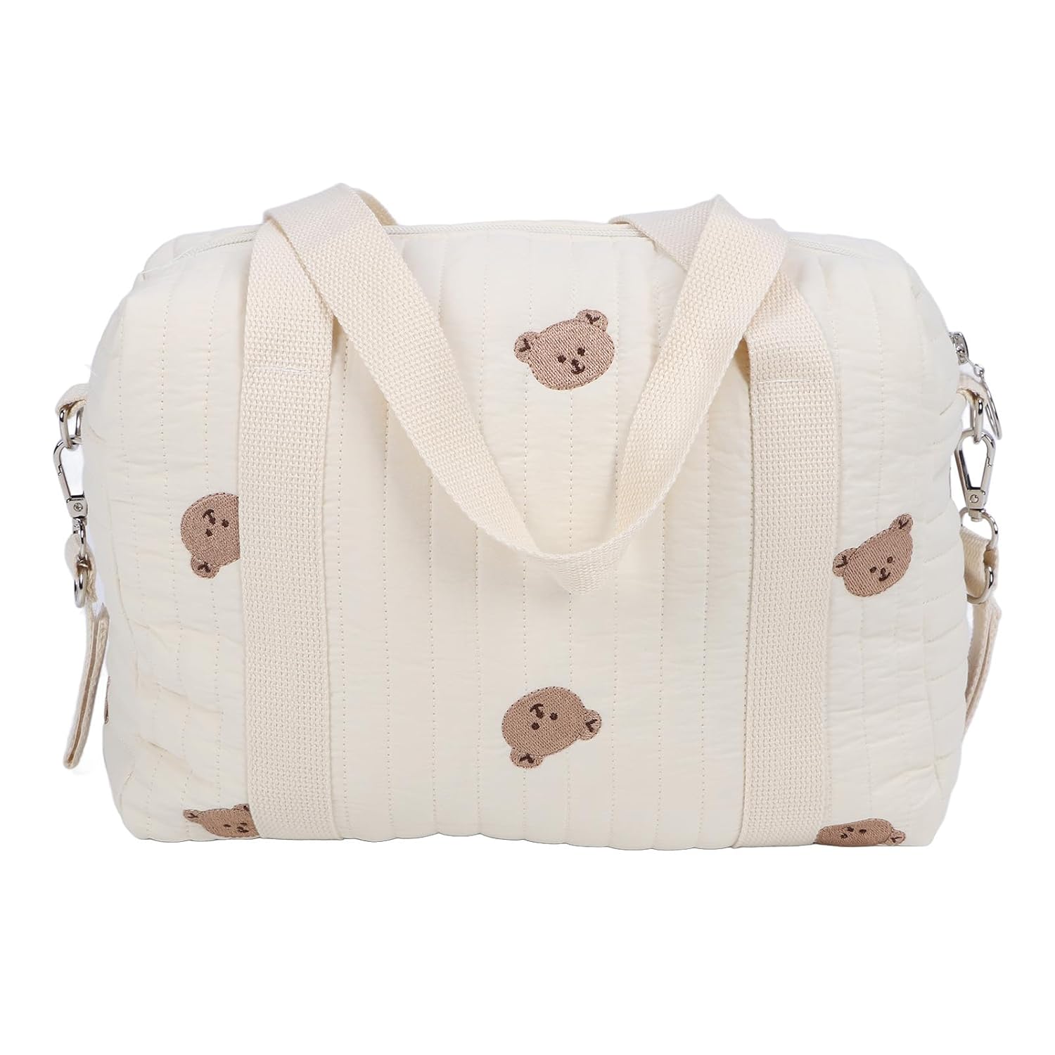 Baby Bag Baby Diaper Bag Stroller Organizers Bag Nursery Storage Bin for Wipes and Toys Universal Diaper Tote Bag Handbag(Bear)