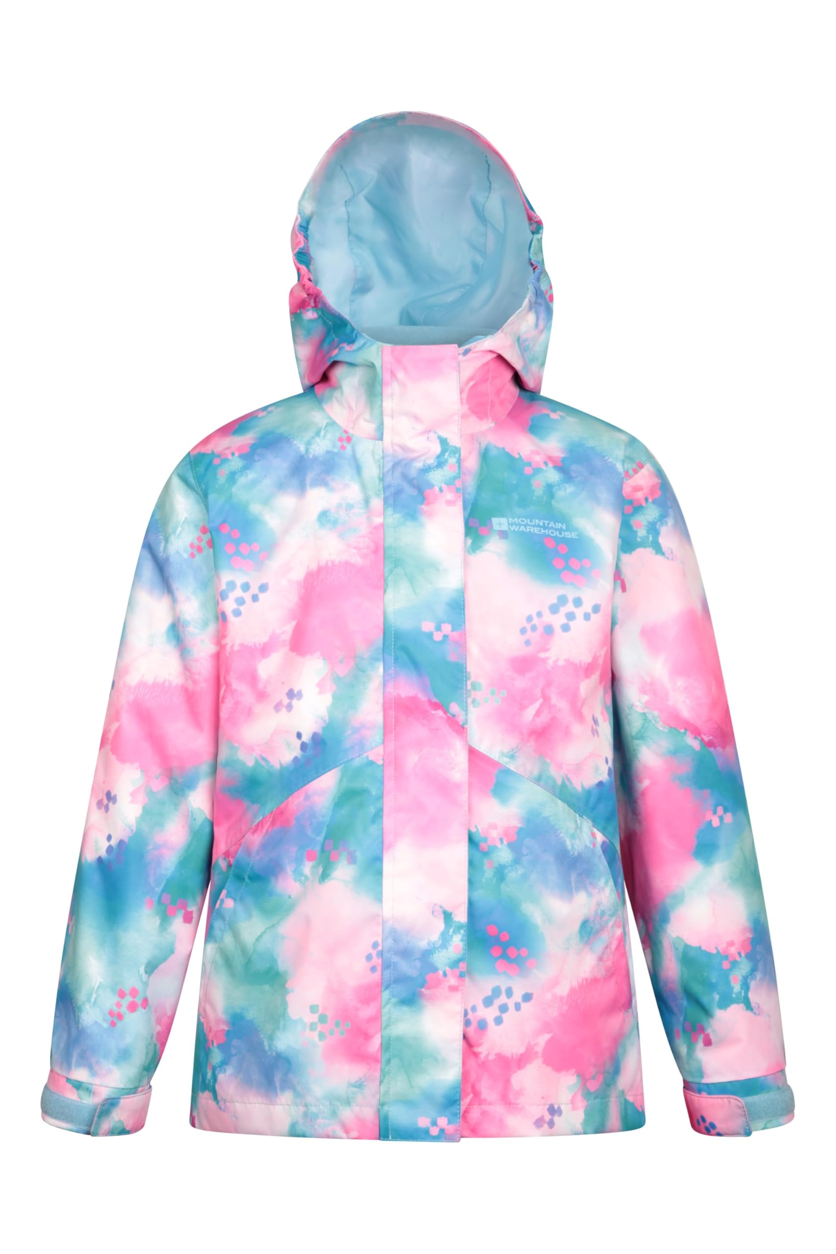 Mountain Warehouse Veste imperméable 3-en-1 Aries pour Enfant - Coutures étanches, Veste de Pluie, Anti-Peluche, Capuche détachable - pour Voyager ou Le Plein air, Hiver