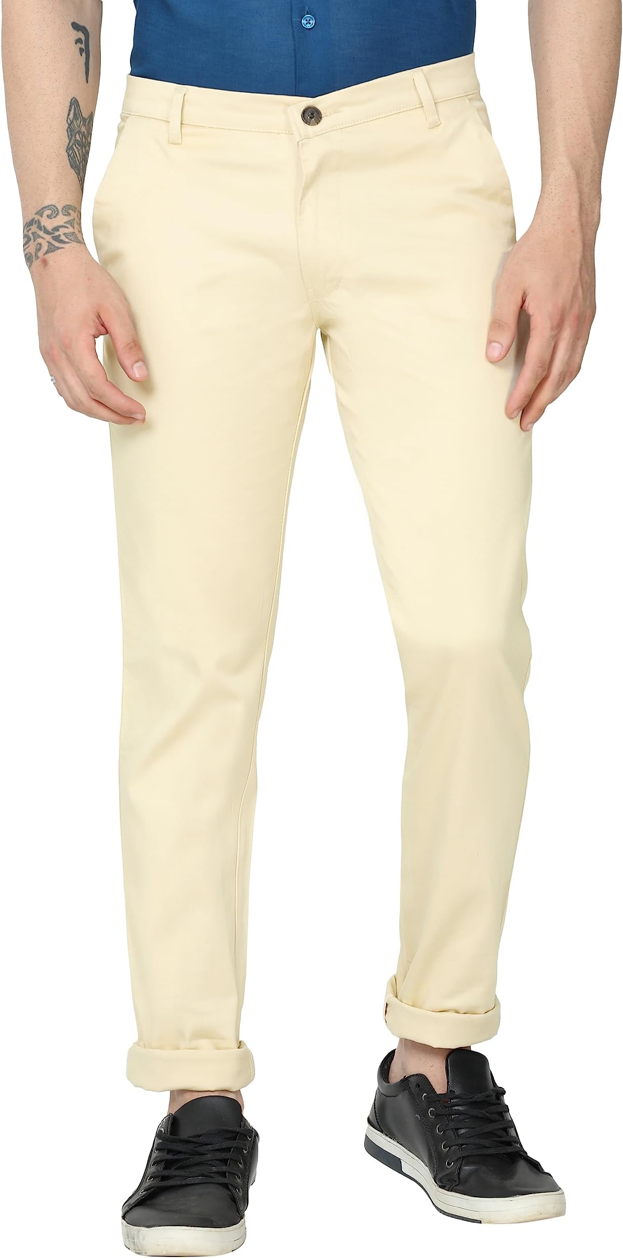 Miraan Men's Regular Fit Mid Rise Pants