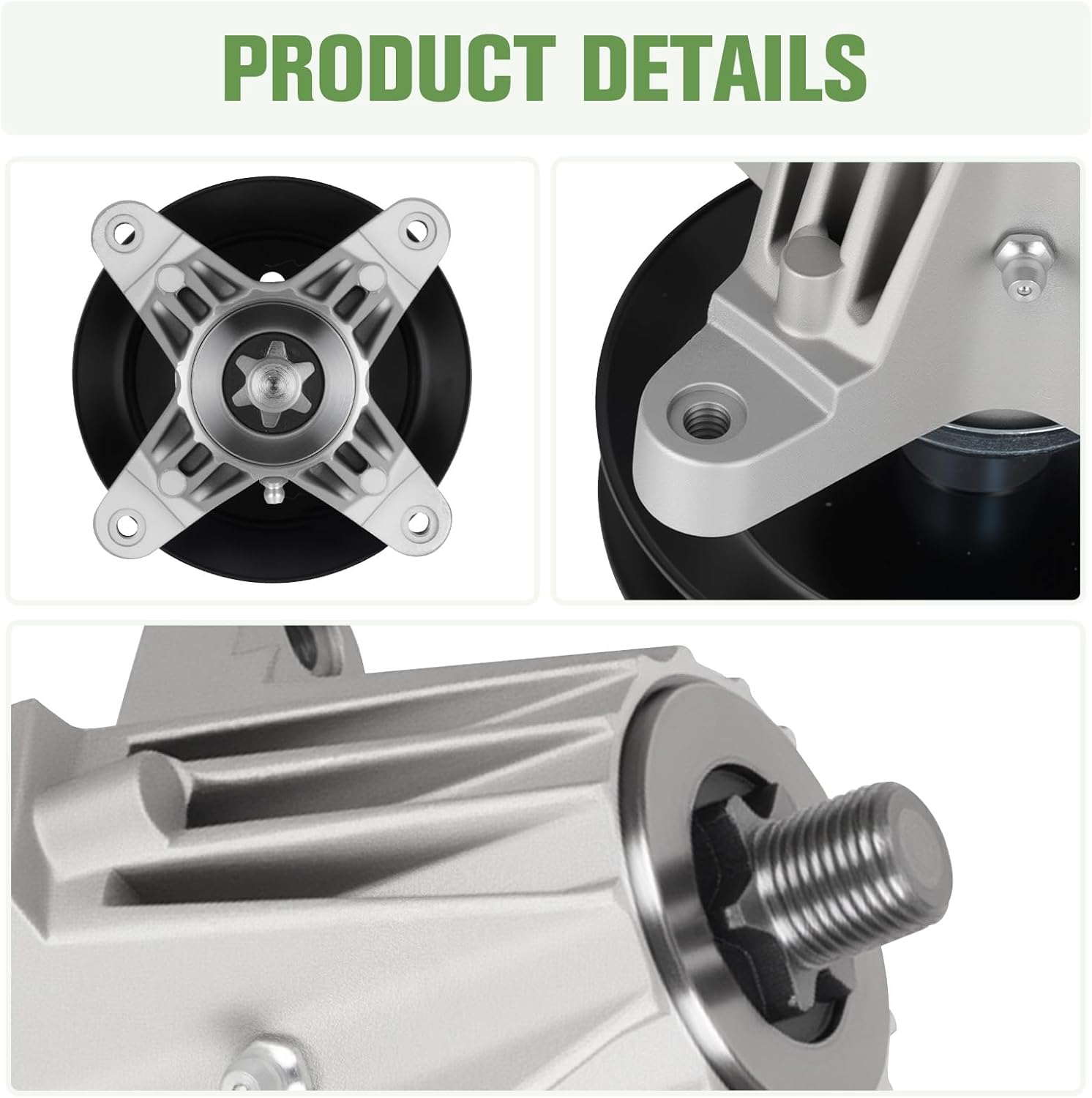 618-06981 918-06981 Spindle Assembly Fit for Cub Cadet/MTD 50 Inch Mower Deck XT1 LT50 XT2 LX50 XT1-LT50 XT2-LX50, Fit for MTD CYT5023SE Lawn Mower (3 Pack)