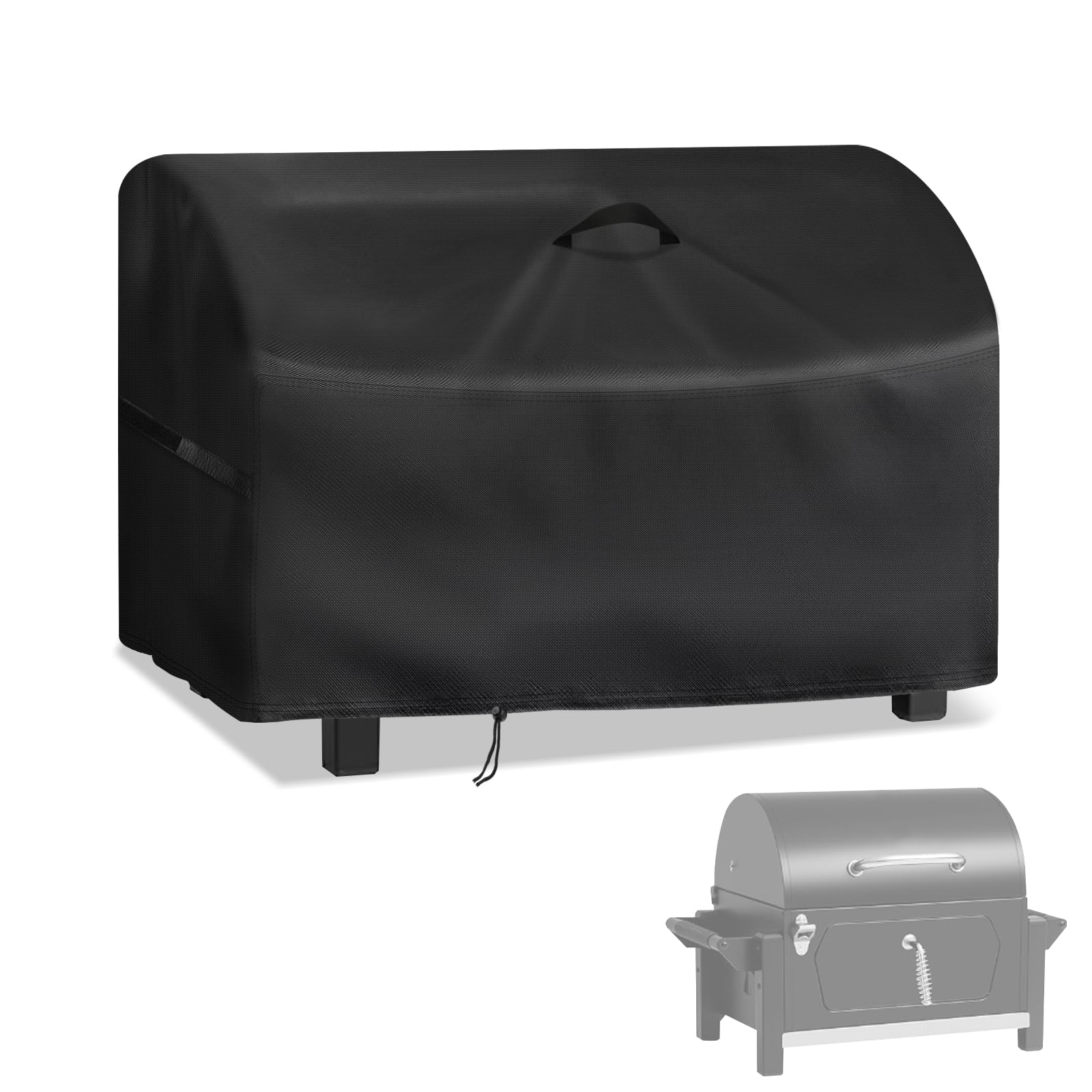 Jungda Grill Cover for Royal Gourmet CD1519 Tabletop Charcoal Grill,Outdoor Heavy Duty Waterproof Portable Table Top BBQ Grill Cover - 28 x 19 x 19