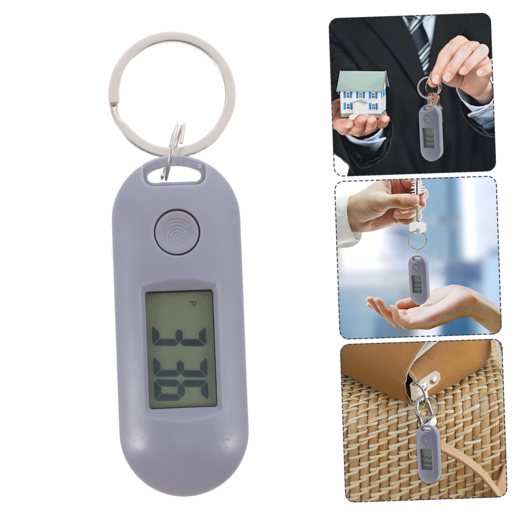 HEMOTON Porte-Clés Montre Enfant Porte-Clés Numérique pour Petit Porte-Clés Montre Numérique Étudiant Montre Intelligente Porte-Clés Horloge Numérique Porte-Clés Bague Numérique Montre