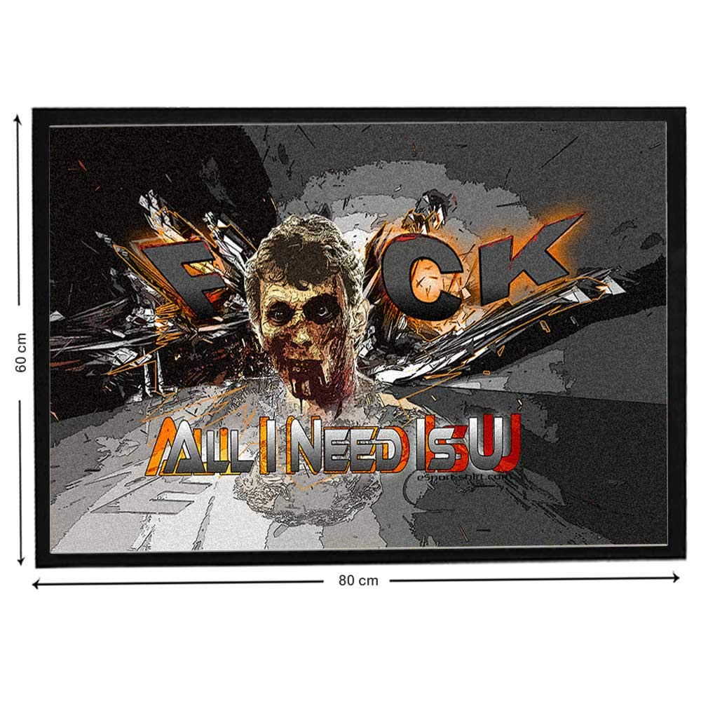 Pets-easy Zombie on Fanstatic Entrance Mat