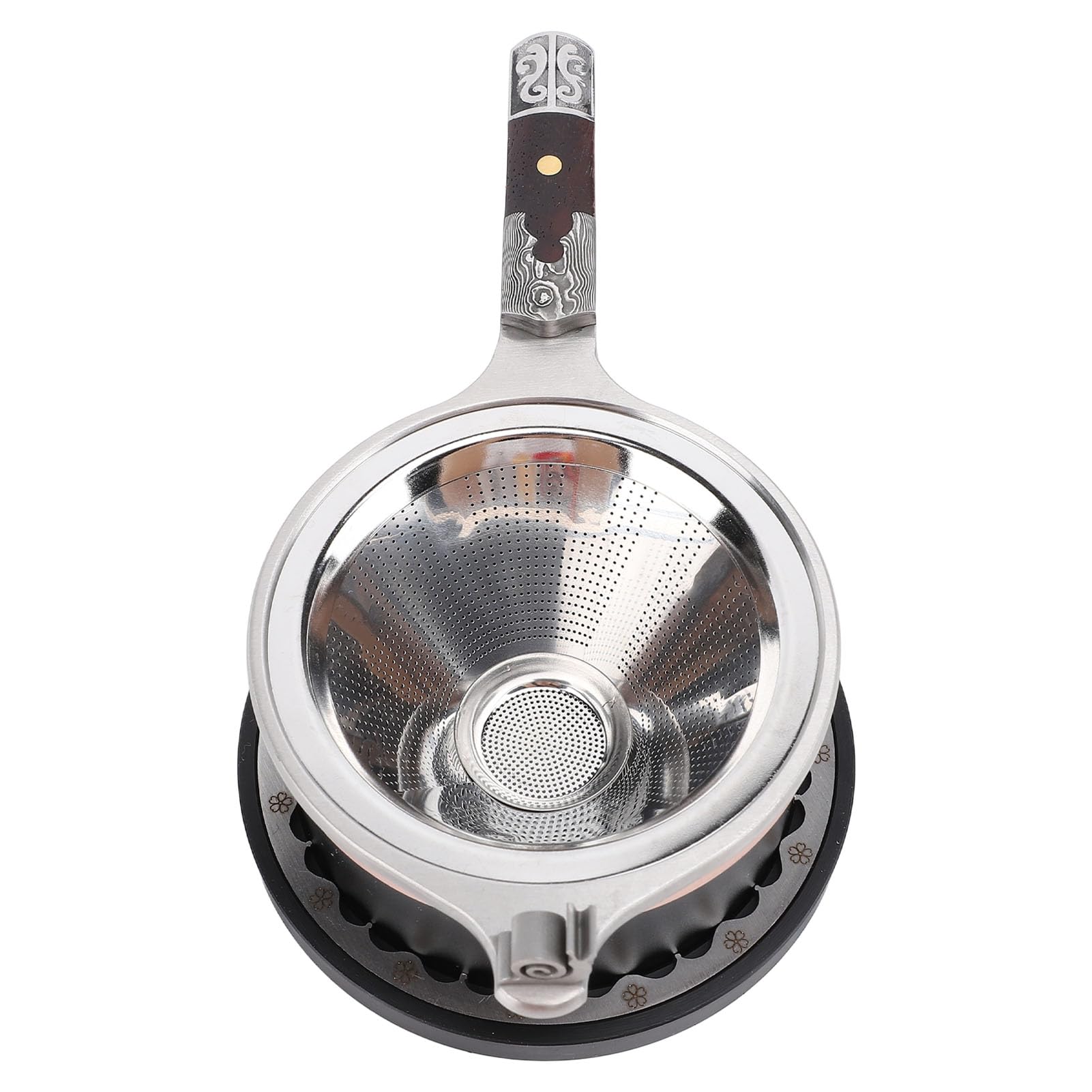 Generic Juego de Filtros de té de Malla Fina de Acero Inoxidable de Primera Calidad para Infusiones Transparentes con Embudo Infusor Reutilizable Adecuado para Preparar té en Casa