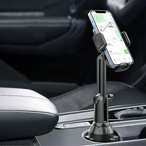 Miniatura 6 de Soporte plegable para teléfono de automóvil, soporte universal ajustable y plegable, soporte de cuello de cisne giratorio de 360 para tablerosoporte
