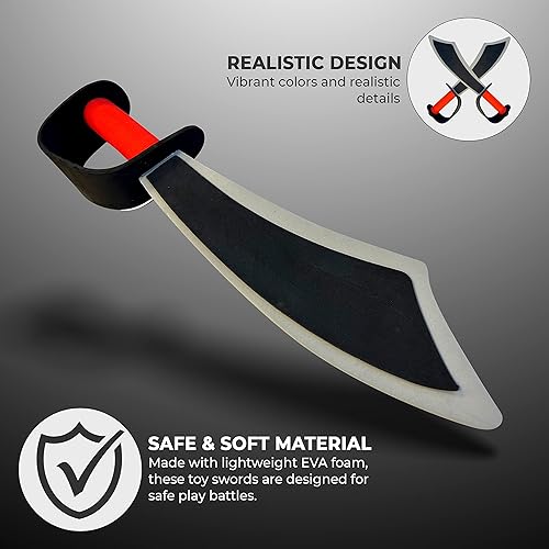 Miniatura 5 de The Mardi Gras Krewe Espada de espuma pirata - 18 pulgadas de largo