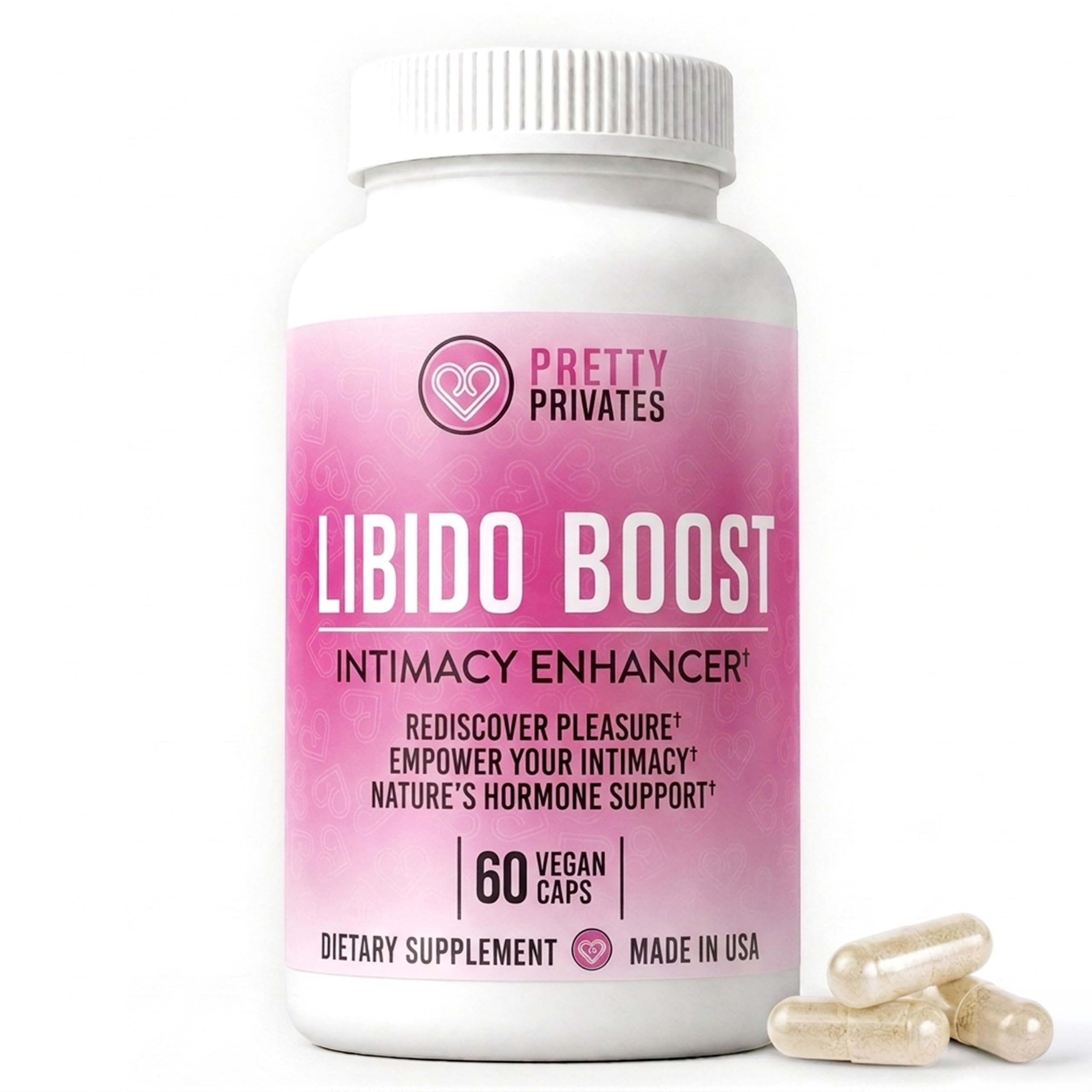 Libido Booster for Women - All Natural, Made in USA, 60 Capsules