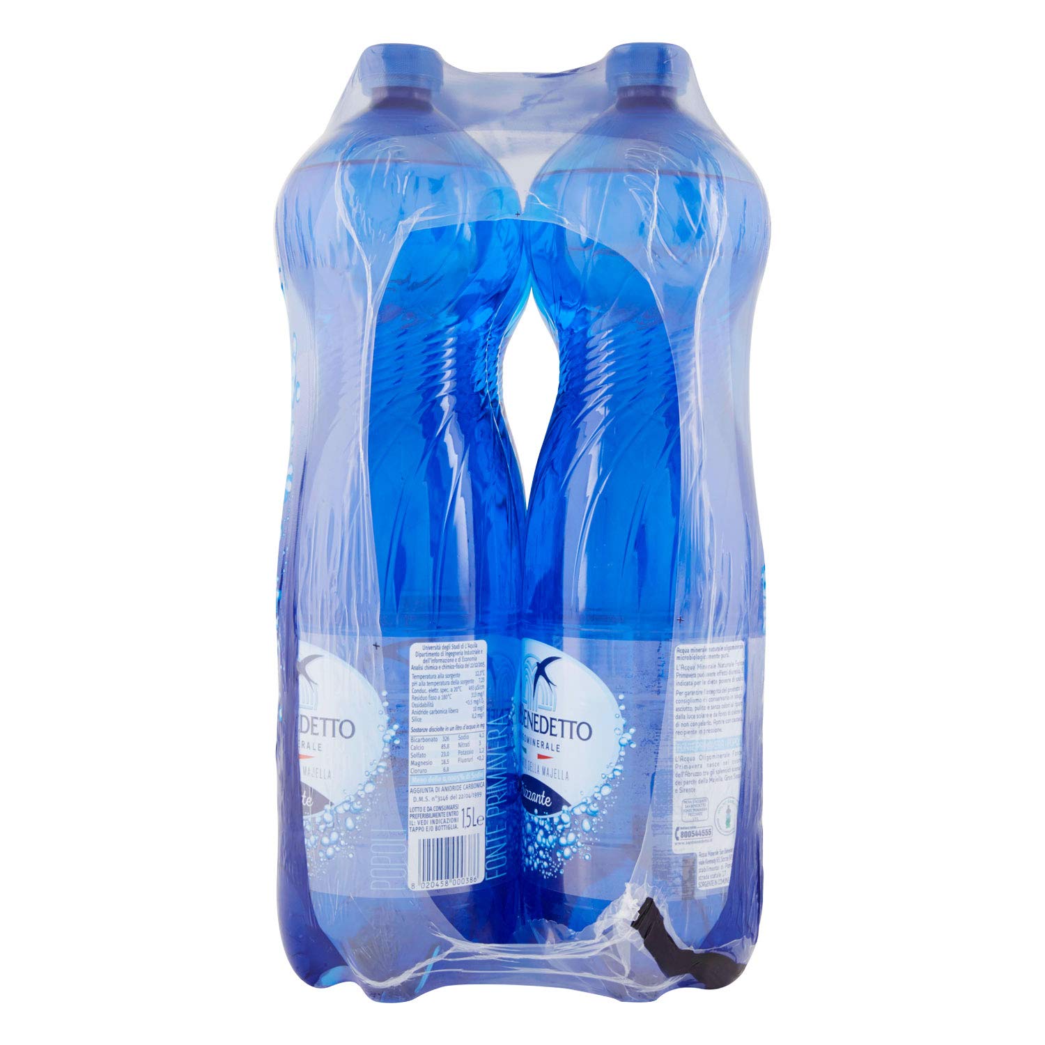 San Benedetto Frizzante 1,5l c6 woda gazowana mineralna numer 1 we Włoszech