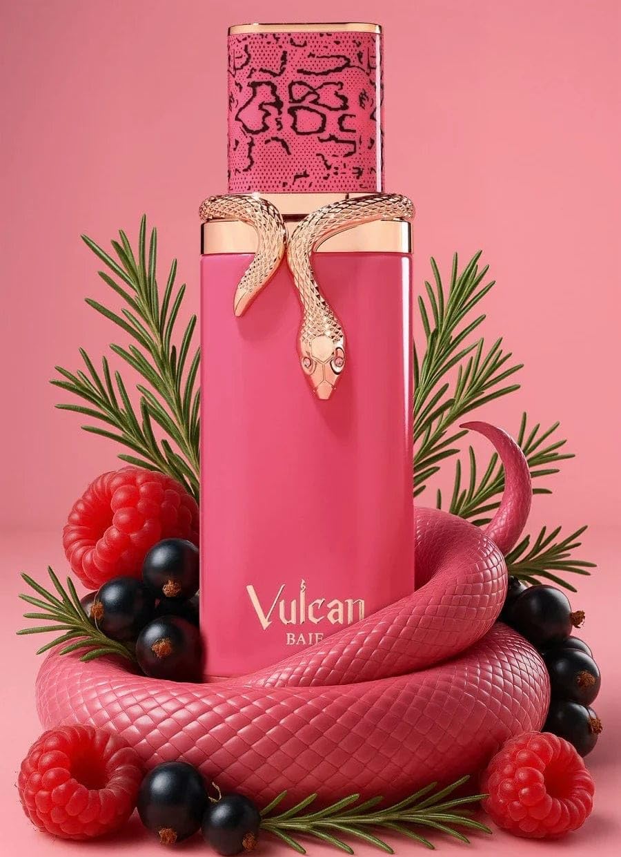 Vulcan Baie, Eau de Parfum, 100 ml, Fragancia Amaderada-Aromática con Notas de Frutos Rojos, Perfume de Lujo