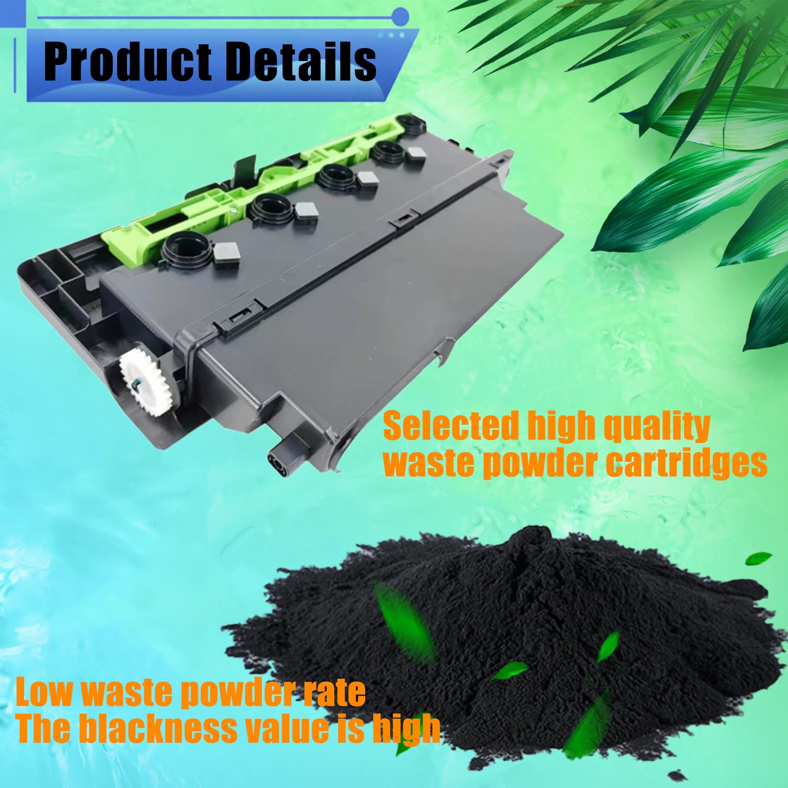 Compatible pour Sharp MX-230HB Conteneur De Toner Usagé pour MX-2310, MX-2310N, MX-2310U, MX-2610FN, MX-2610N, MX-2614N, MX-2614NSF 50000 Pages 1 Pack