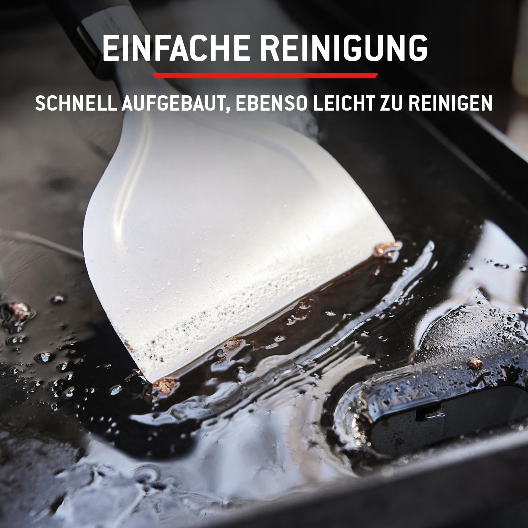 Weber Slate GP 71 cm Premium Plancha mit Untergestell und Rollen | 3 Brenner, Porzellanemaillierte Antihaft-Grillfläche, Durchgehende Hitzeverteilung, Multi-Zonen-System, 3252 cm² Grillfläche