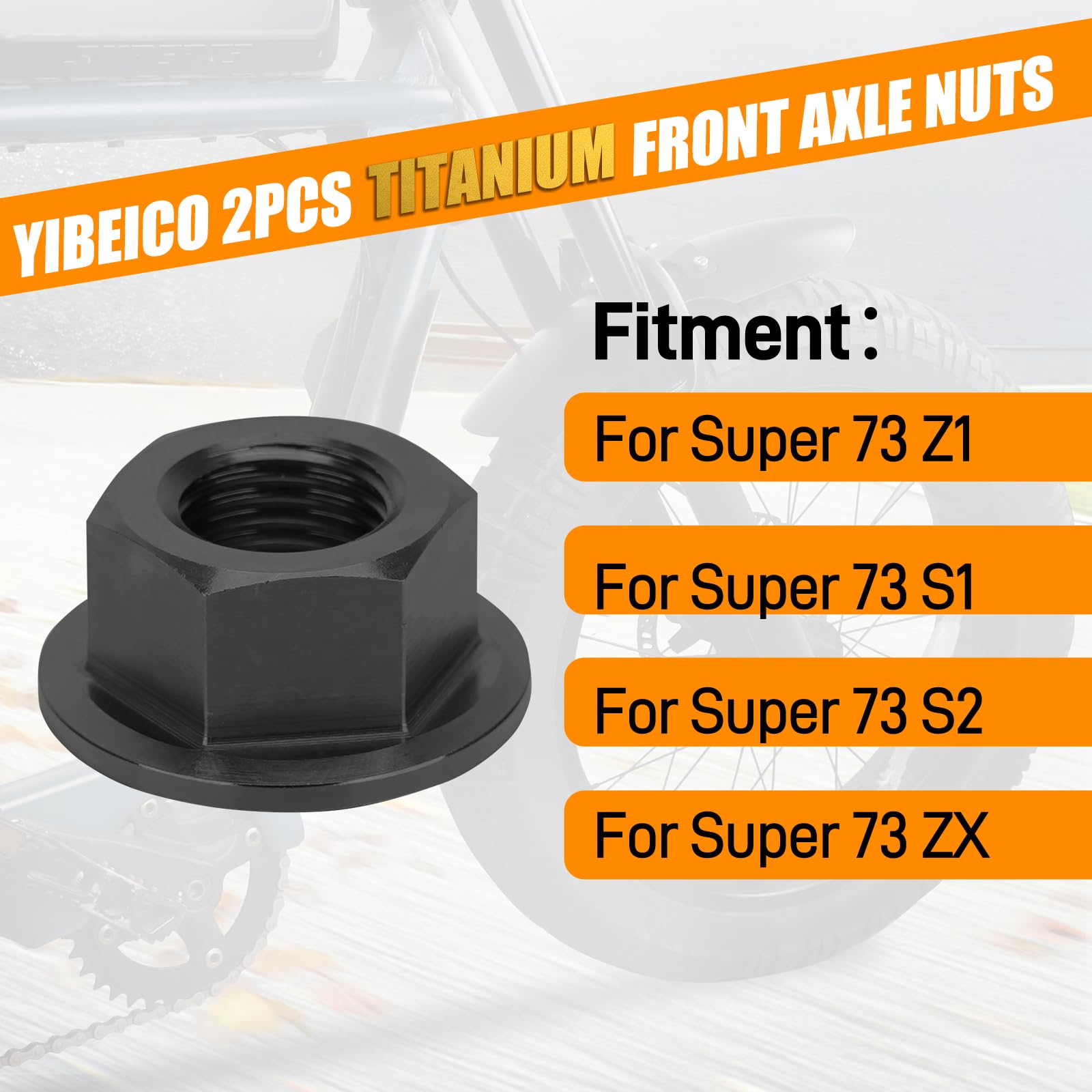 Amazon.com: YIBEICO 2PCS Titanium Front Axle Nuts for Super 73 Z1