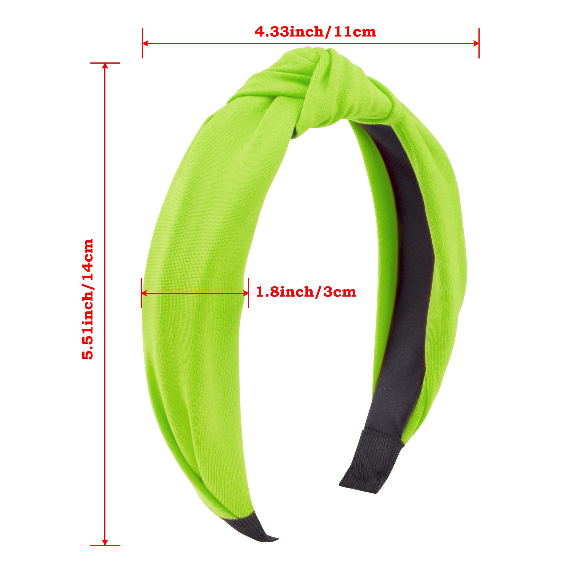 SIQUK 15 diademas de nudo superior para mujer en 15 colores, diadema de nudo cruzado, diademas anchas de tela