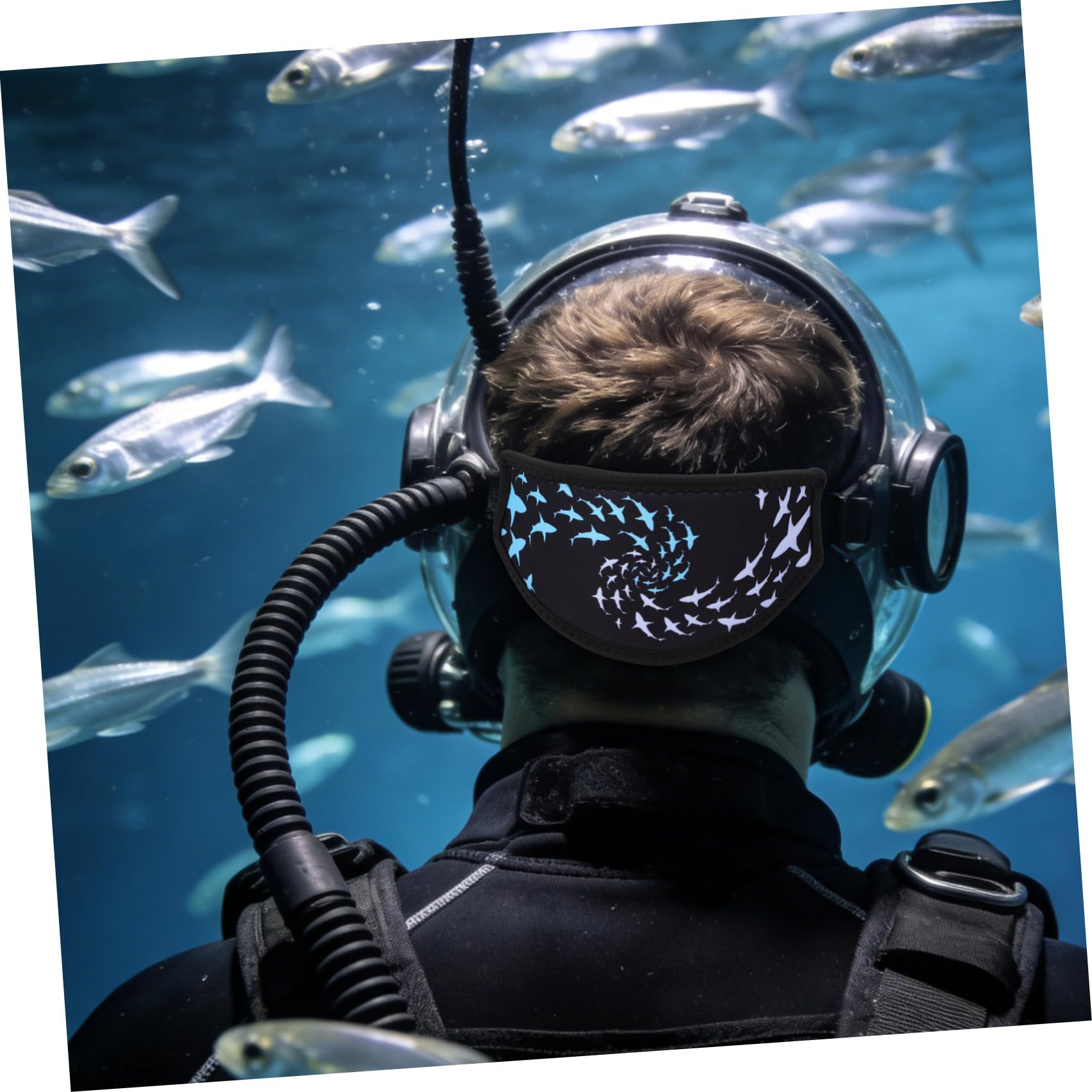 Healeved 2 Pezzi Copri Cinturino Compatibile per in Neoprene Doppio Strato Fascia per Chioma Anti-groviglio Maschera da Snorkeling per Immersioni Subacquee e Sport Acquatici per Adulti Uomo