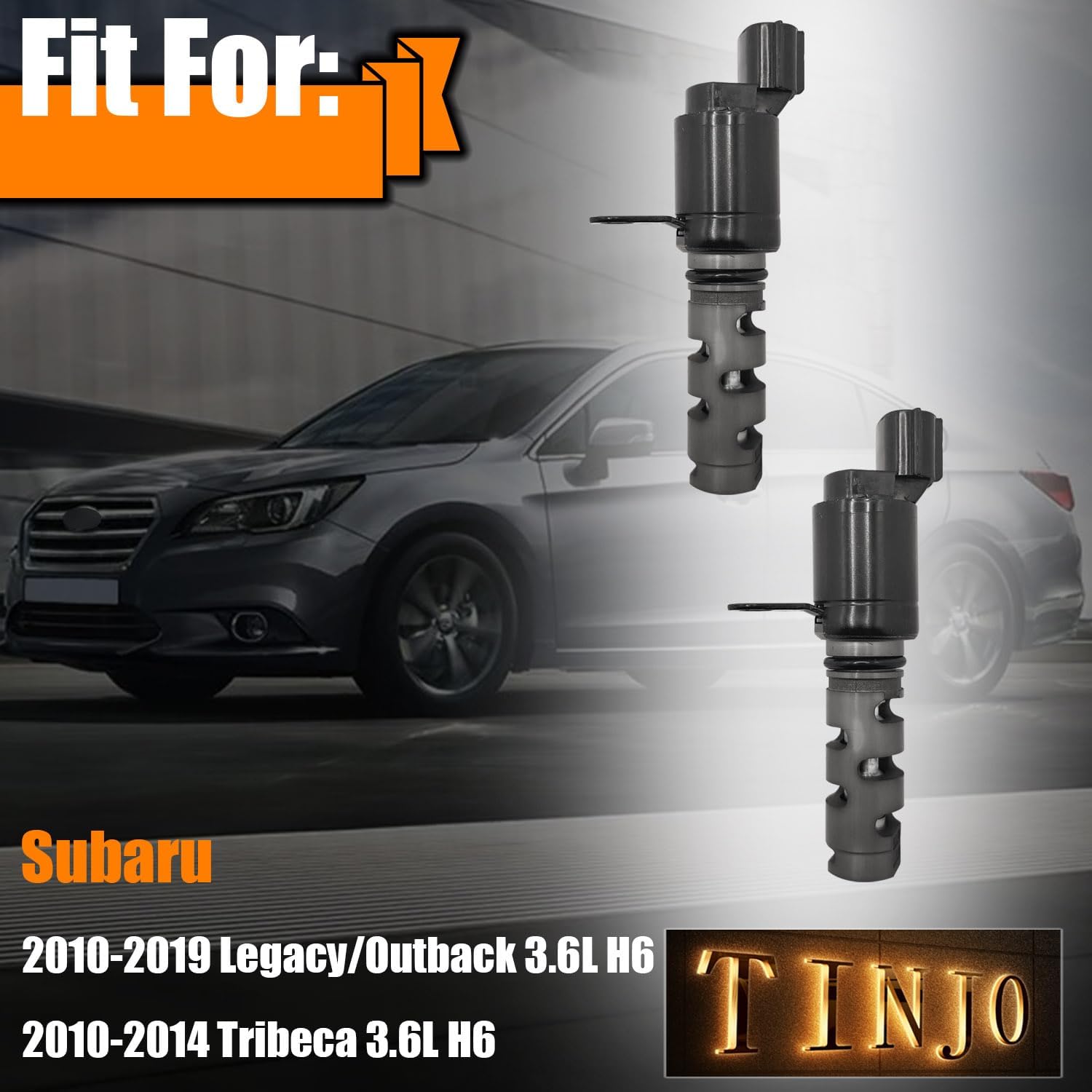 Intake & Exhaust Engine Variable Valve Timing (VVT) Solenoid Replacement for 2010-2019 Subaru Legacy/Outback 3.6L H6, 2010-2014 Subaru Tribeca 3.6L H6 Replace OE# 10921AA190 10921AA200