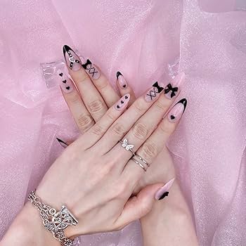 Amazon | 01 リボンブラック | RINDON | ネイルチップ 通販