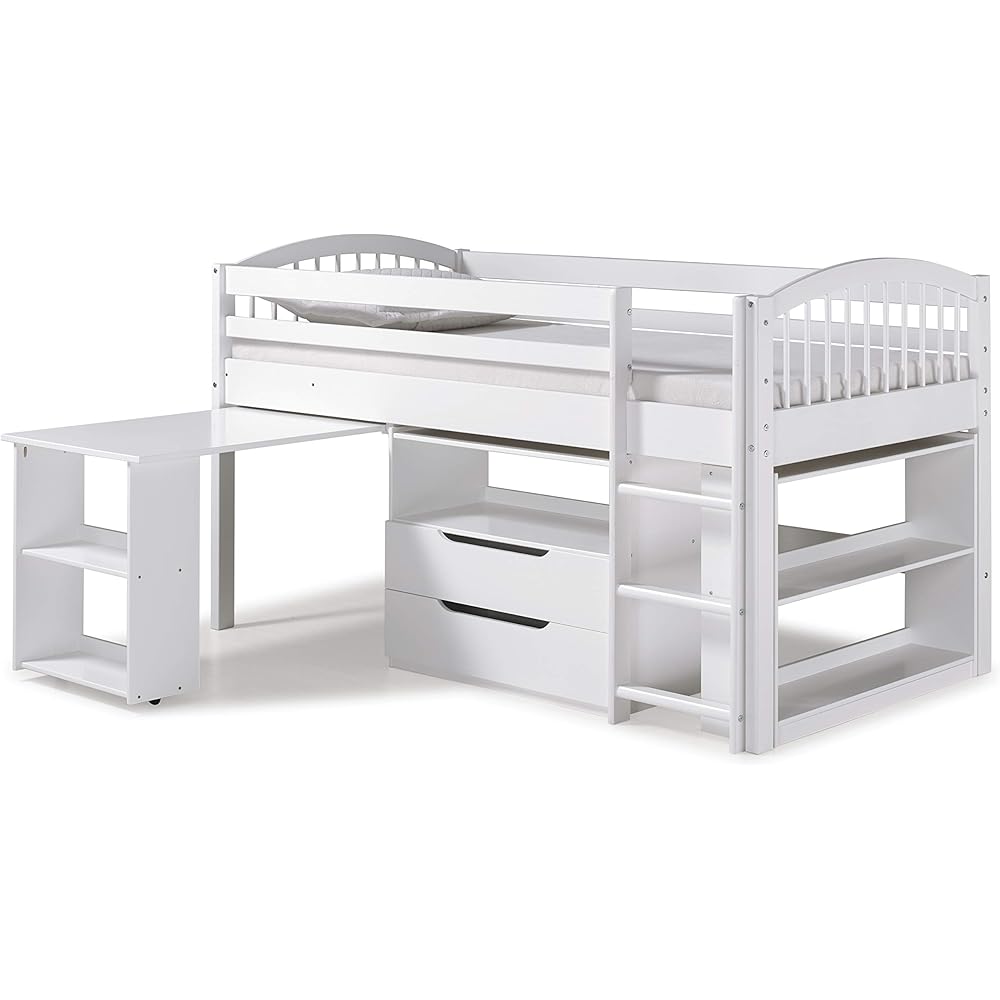 Amazon.com: Alaterre Dylan Loft - Cama de almacenamiento, 2 camas