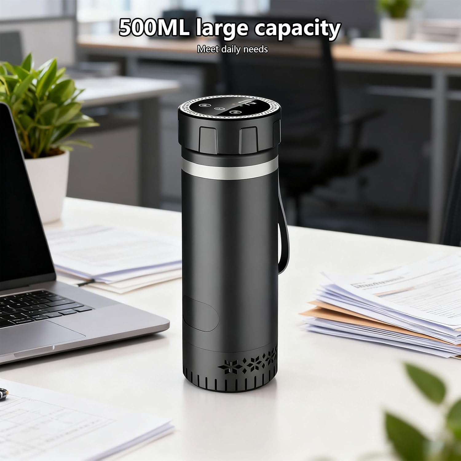 Insulated Travel Cup with Constructed in Battery Refrigerating Technology for Cold Beverages on Proceed Transportable Car Refrigerator Cup for Beverages