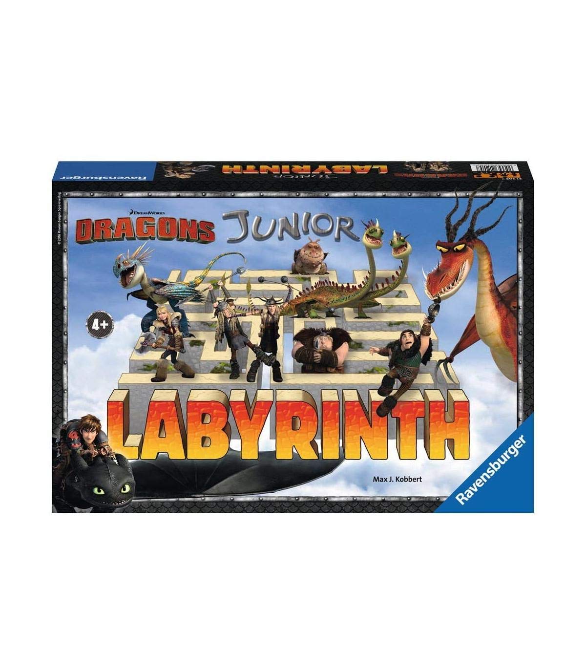 Ravensburger- Labyrinthe Junior Dragons Jeu d'enfant, 4005556212057