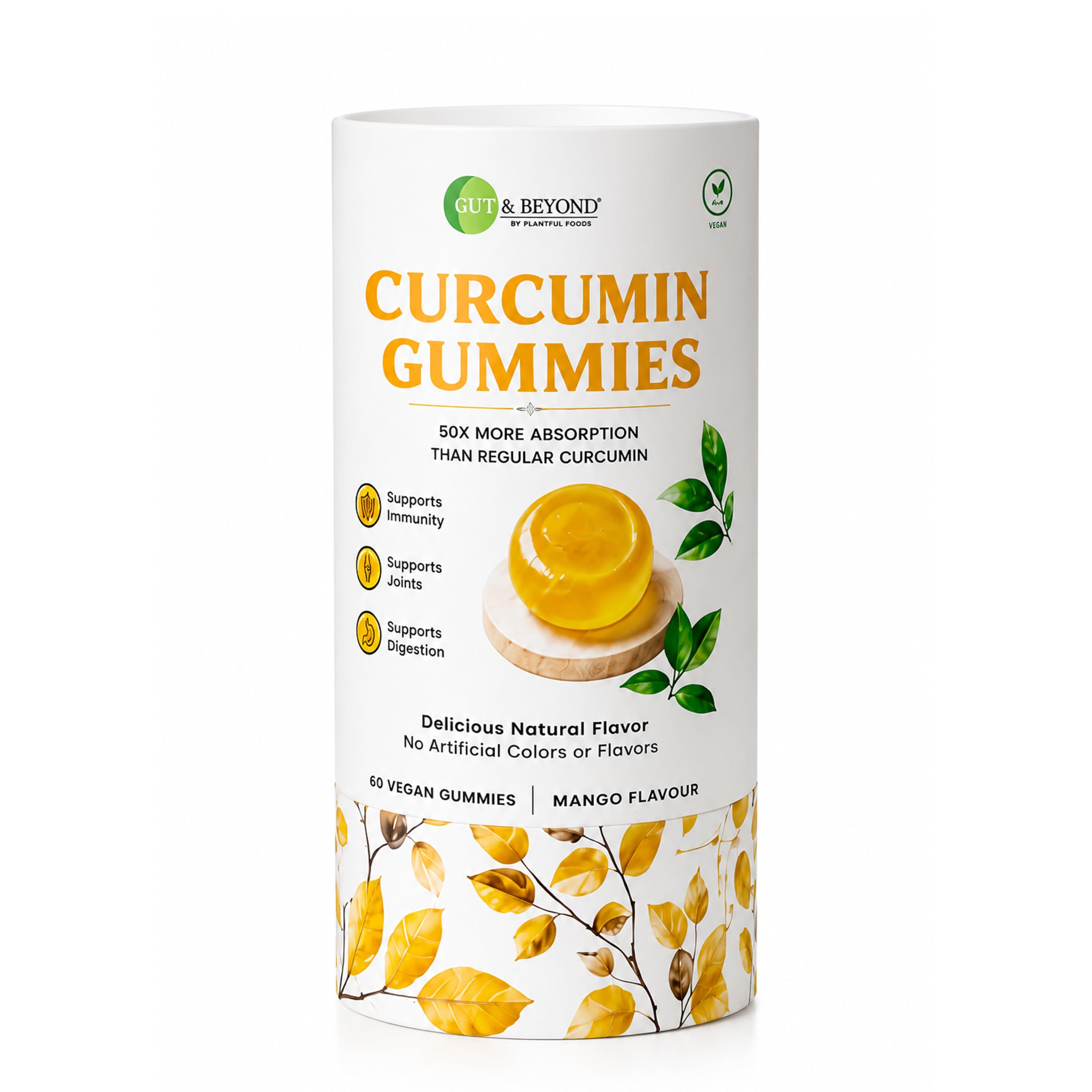 Curcumin Gummies | Boosts Antioxidants | Liver Cleanser | Good for Skin | Brain Health | Antibacterial Properties | Enhances Focus | Strong Immunity | Lowers Bad Cholesterol | Reduces Inflammation | Mango Flavour | 60 Gummies |-image-8