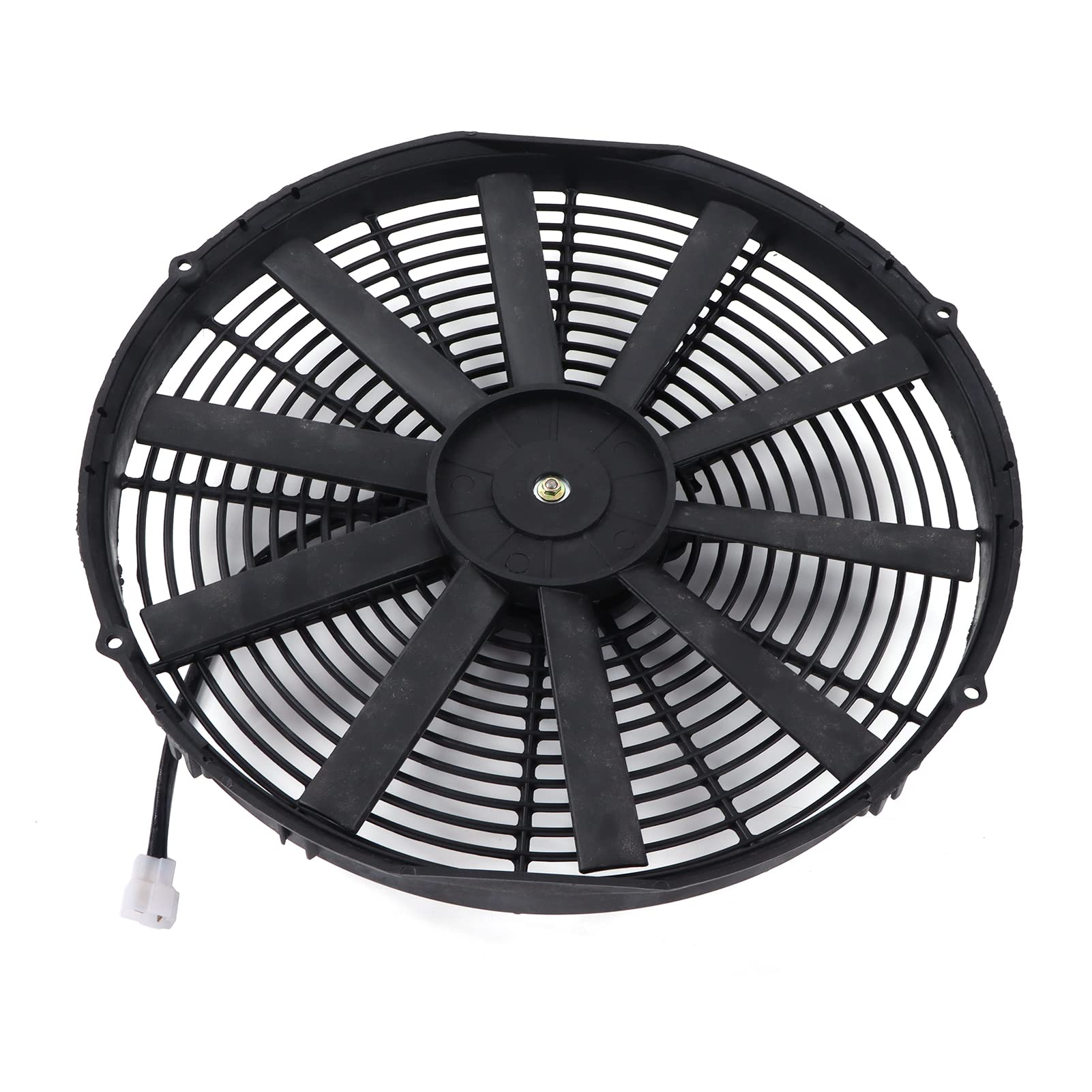 Radiador eléctrico de refrigeración, ventilador delgado de 16 pulgadas, 12V, 120W, alta potencia, 2250RPM, 1000CFM, Push Pull, Universal, 10 cuchillas para motor de coche