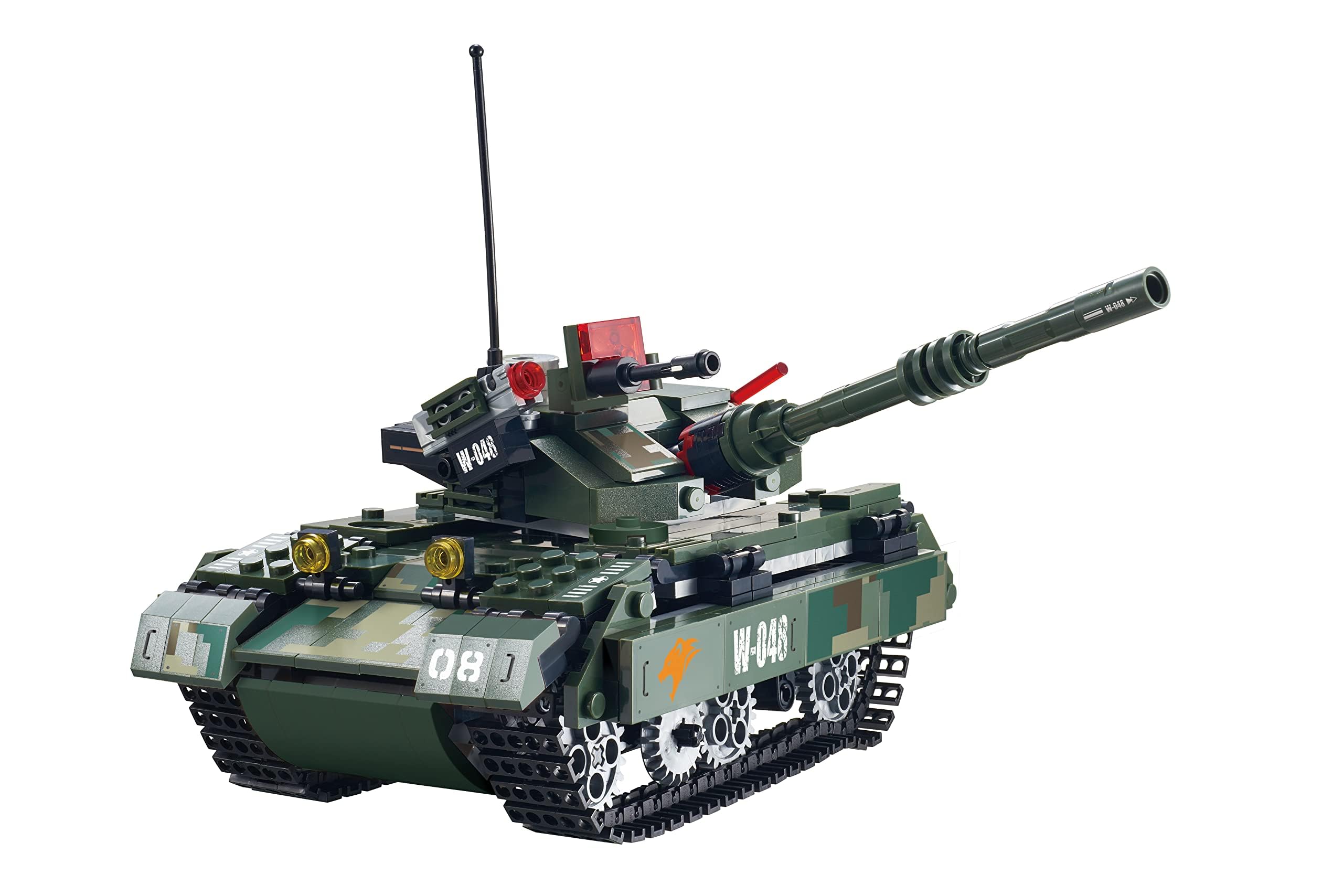 Small Blocks Buildable Remote Control - Military Tank Vehicle