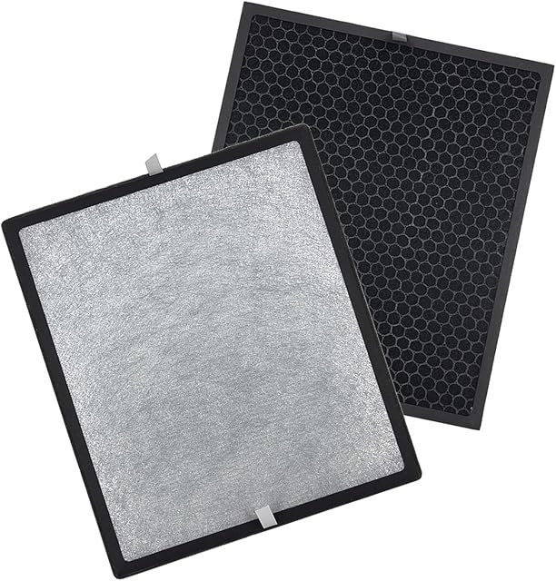 PUREBURG Replacement HEPA Filters and 1 Carbon Pad Compatible with Levoit Air Purifier LV-PUR131/LV-PUR131S , Part Number LV-PUR131-RF