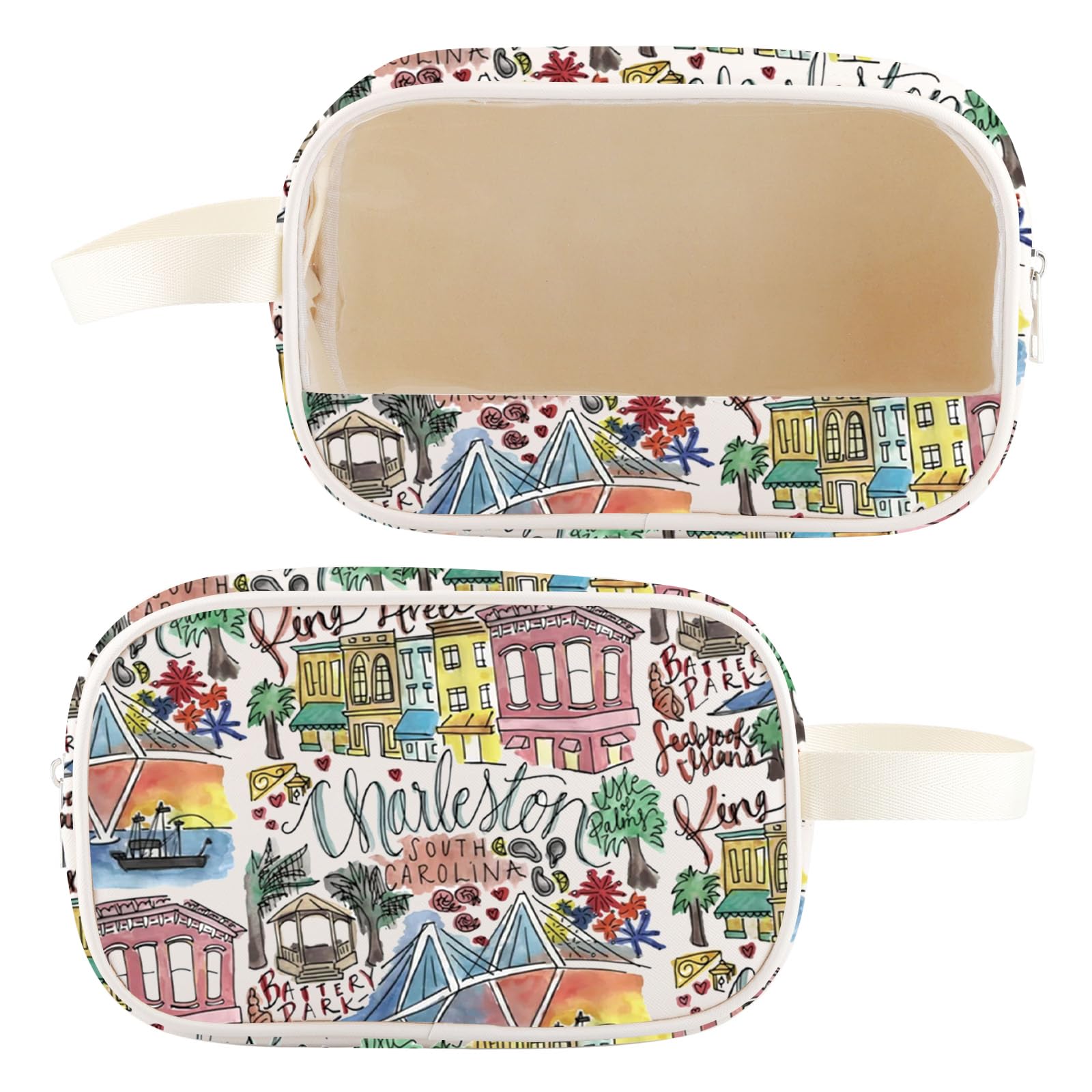 WZMPA Charleston South Carolina Travel Tote Bag Souvenir Gift Vacation Reusable Grocery Bag