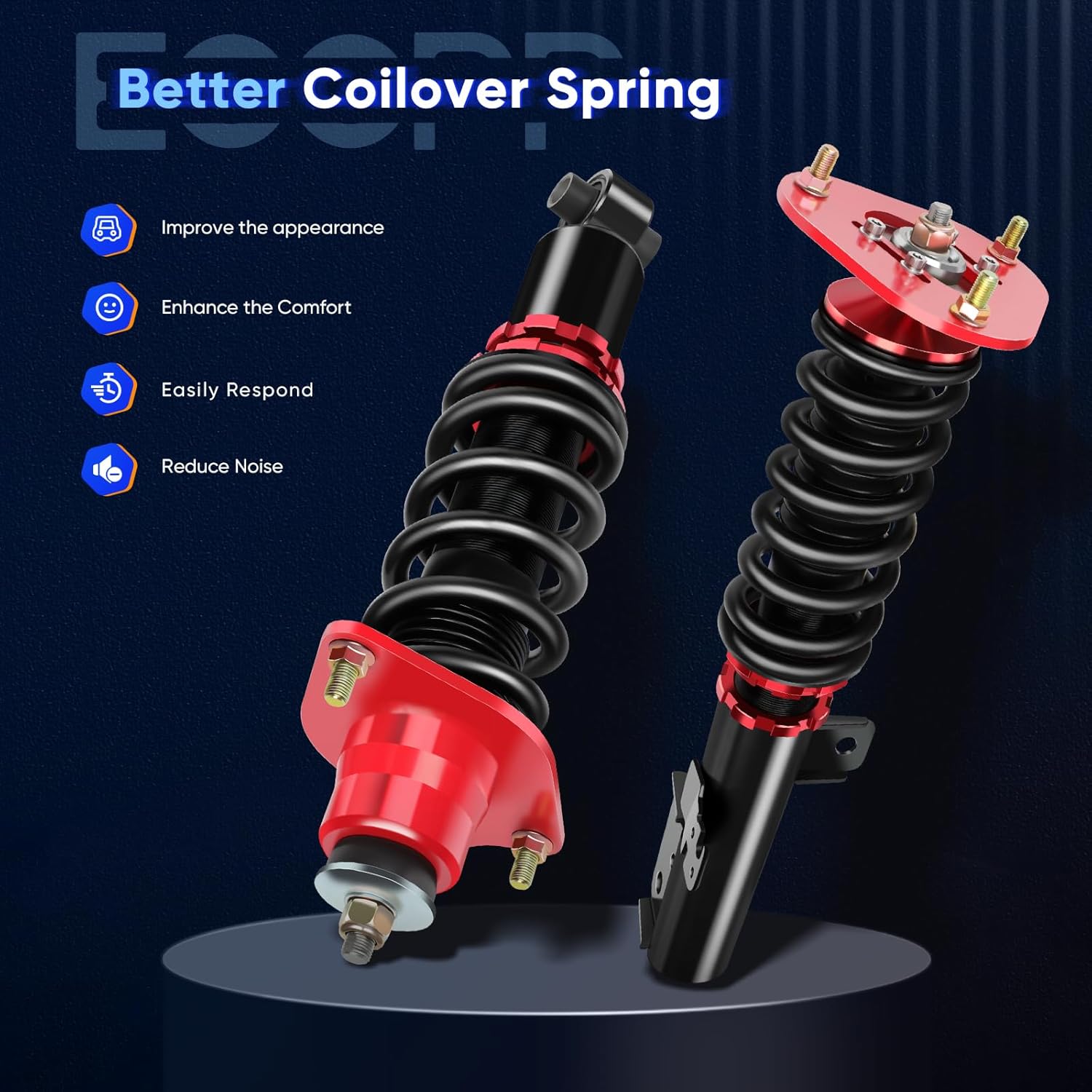Coilover ECCPP fit for Scion for tC 2005-2010 Coilovers Suspension Struts Height Adjustable Lowering Kit Shock Absorber Assembly