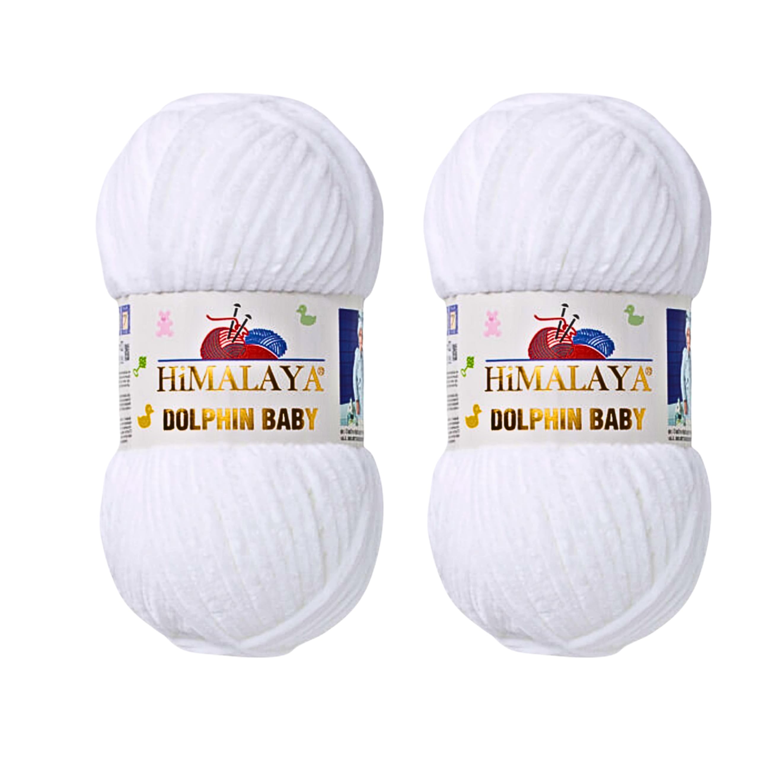 Himalaya Dolphin Baby - Filato Per Lavori A Maglia, 2 Matasse Da 260 Metri, 2 X 100 G, Filato Super Voluminoso Per Coperte Neonati (80301)-image