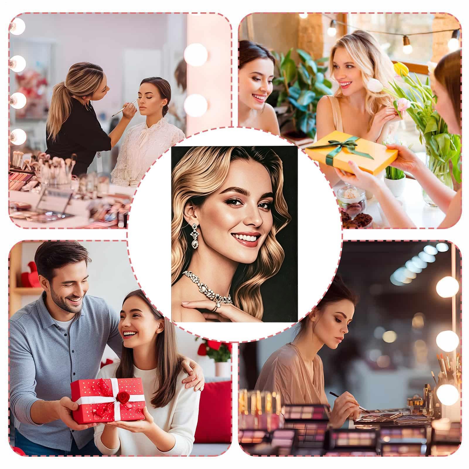 Palette Trucco Completa a Forma di Libro Palette A Forma Di Libro Con | Ombretto Per Il Trucco Occhi Per La Bellezza Quotidiana, Gli Appuntamenti, Le Feste, Gli Spos