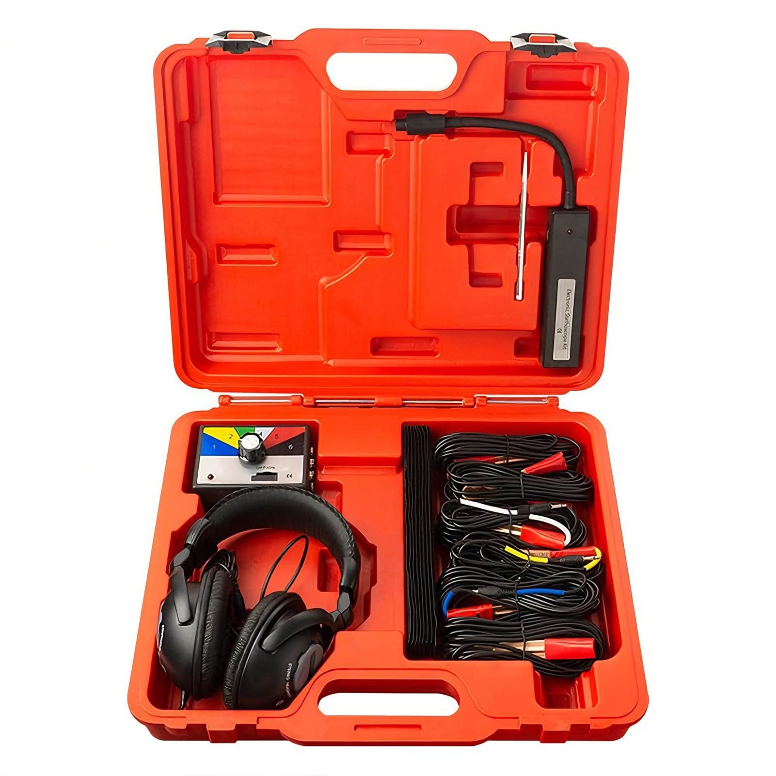 Chassis Ears - Kits de estetoscopio automotriz con auriculares, 6 canales, buscador de ruido de motor de coche, estetoscopio mecánico con auriculares