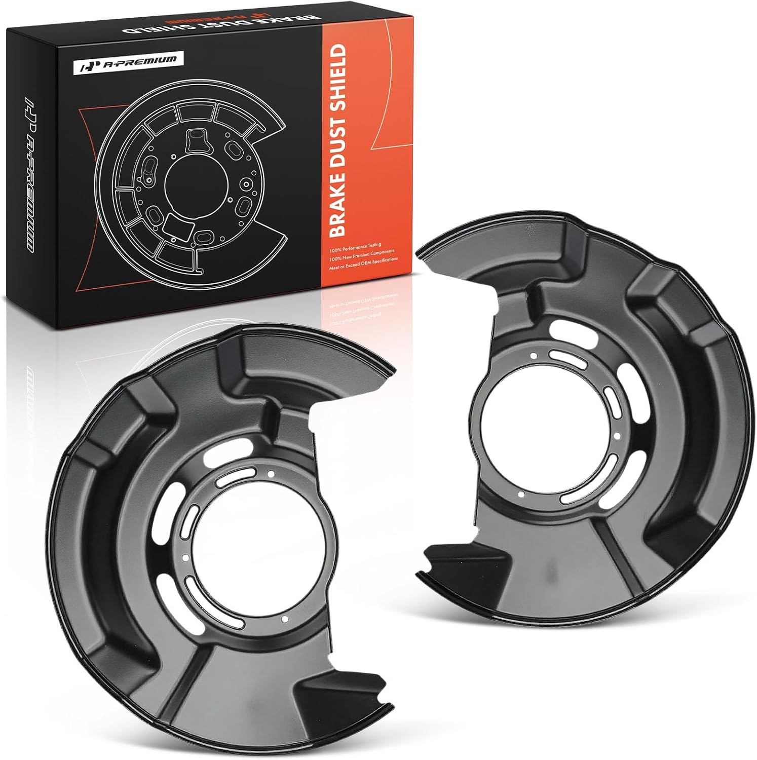 A-Premium Front Driver & Passenger Side Brake Dust Shield Compatible with Honda Models - Clarity 2018 2019 2020 2021