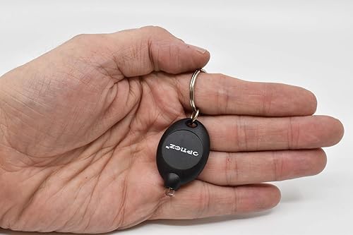 Miniatura 2 de Opticz Linterna UV ovalada LED llavero linterna ultravioleta luz negra (5, negro)