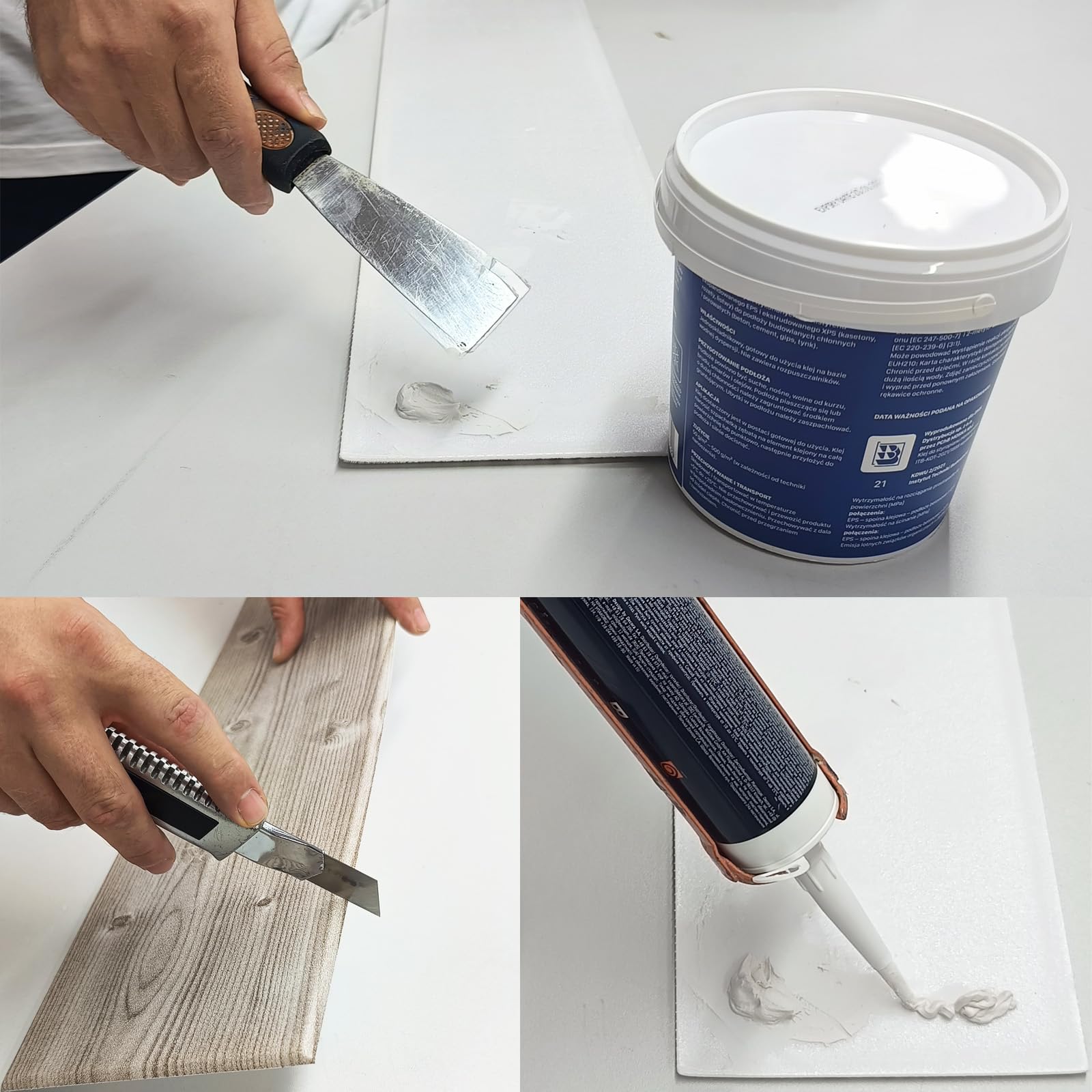MDEKOR Paneles de pared de hormigón 50 x 100 cm | XPS 3D revestimiento de pared en aspecto de hormigón | 8 unidades = 4 m² Gray Light | paneles de 4,5 mm de grosor | placas decorativas de poliestireno