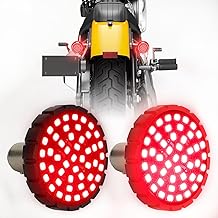 SUNPIE Motorcycle LED Turn Signal Lights 1157 Bullet Style Rear Blinker LED Light Compatible with Harley Touring Dyna Softail Sportster Street Glide Road Glide Iron 883, Dual-Element