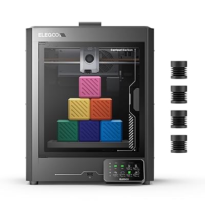 ELEGOO Centauri Carbon 3D Printer, CoreXY 500mm/s High Speed Printing with Auto Calibration, 320°C Nozzle and Built-in Camera, Ready to Print Out of The Box, 256x256x256mm Printing Size