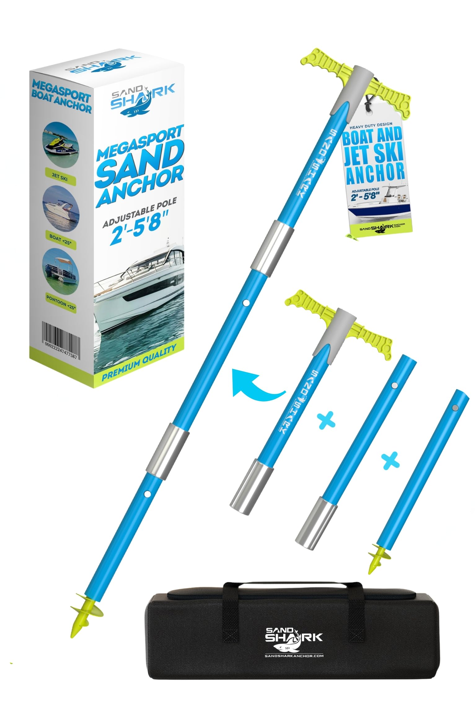Amazon.com : SandShark New MEGA-Sport Boat Anchor. Boat Anchor Kit