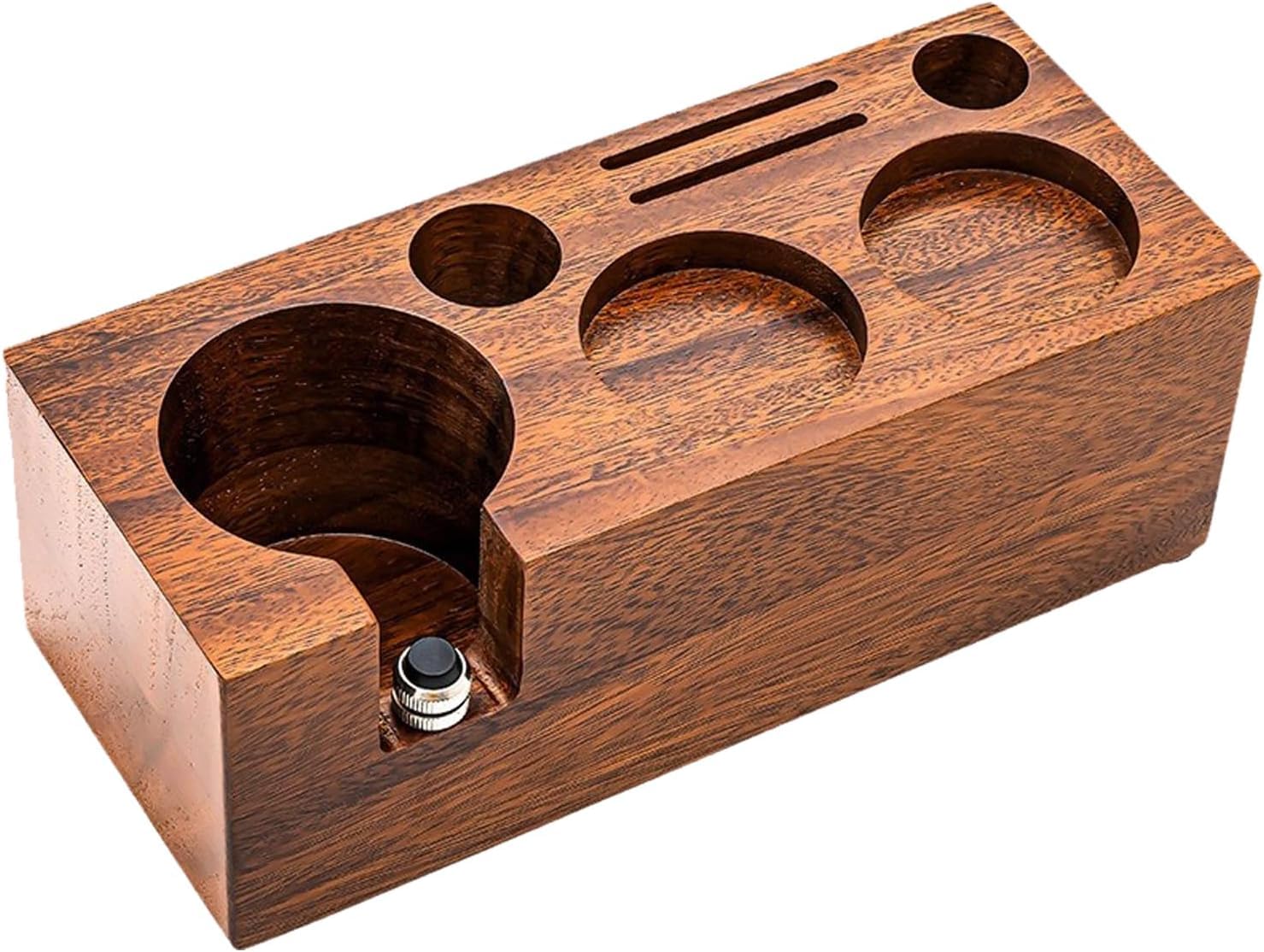 Pudełko Na Organizer Do Kawy Espresso, 51 Mm / 54 Mm / 58 Mm Espresso Tamping Station, Drewniana Stacja Espresso, Stacja Tamper Do Kawy, Regulowana Wysokość, 51/54mm