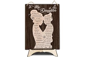 To My Daughter from Mom Plaque Sign - A Timeless Expression of Love