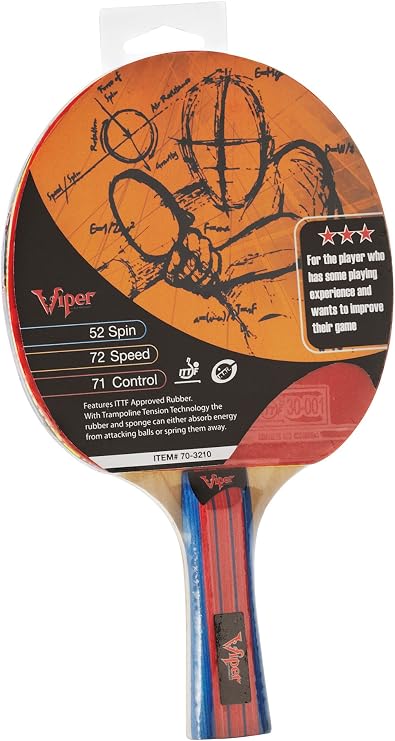 Viper table tennis Orbital Velocity racket/short paddle