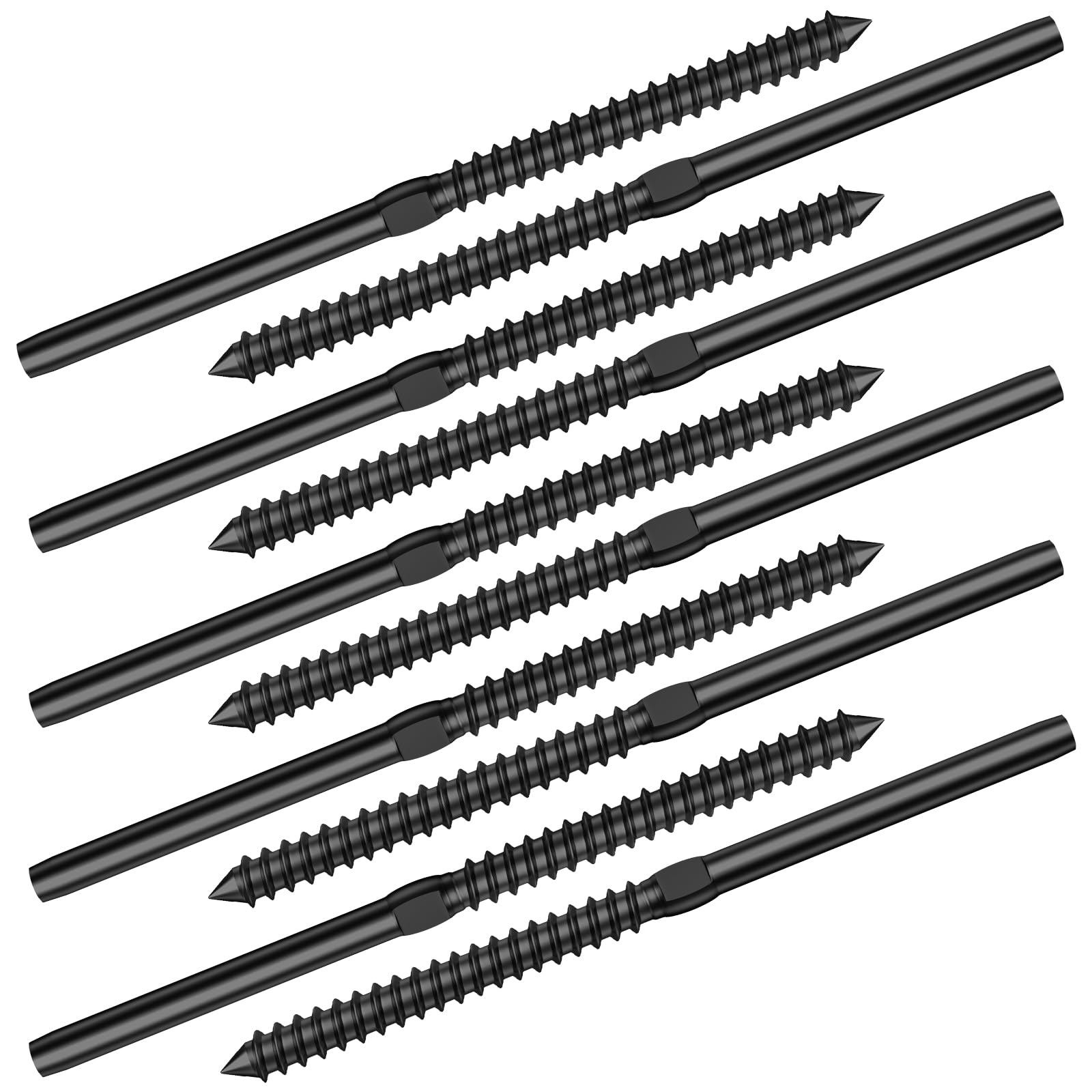 BLIKA 120 Pack T316 Stainless Steel Right&Left Handed Thread Swage Lag BLIKA 120 Pack T316 Stainless Steel Right&Left Handed Thread Swage Lag