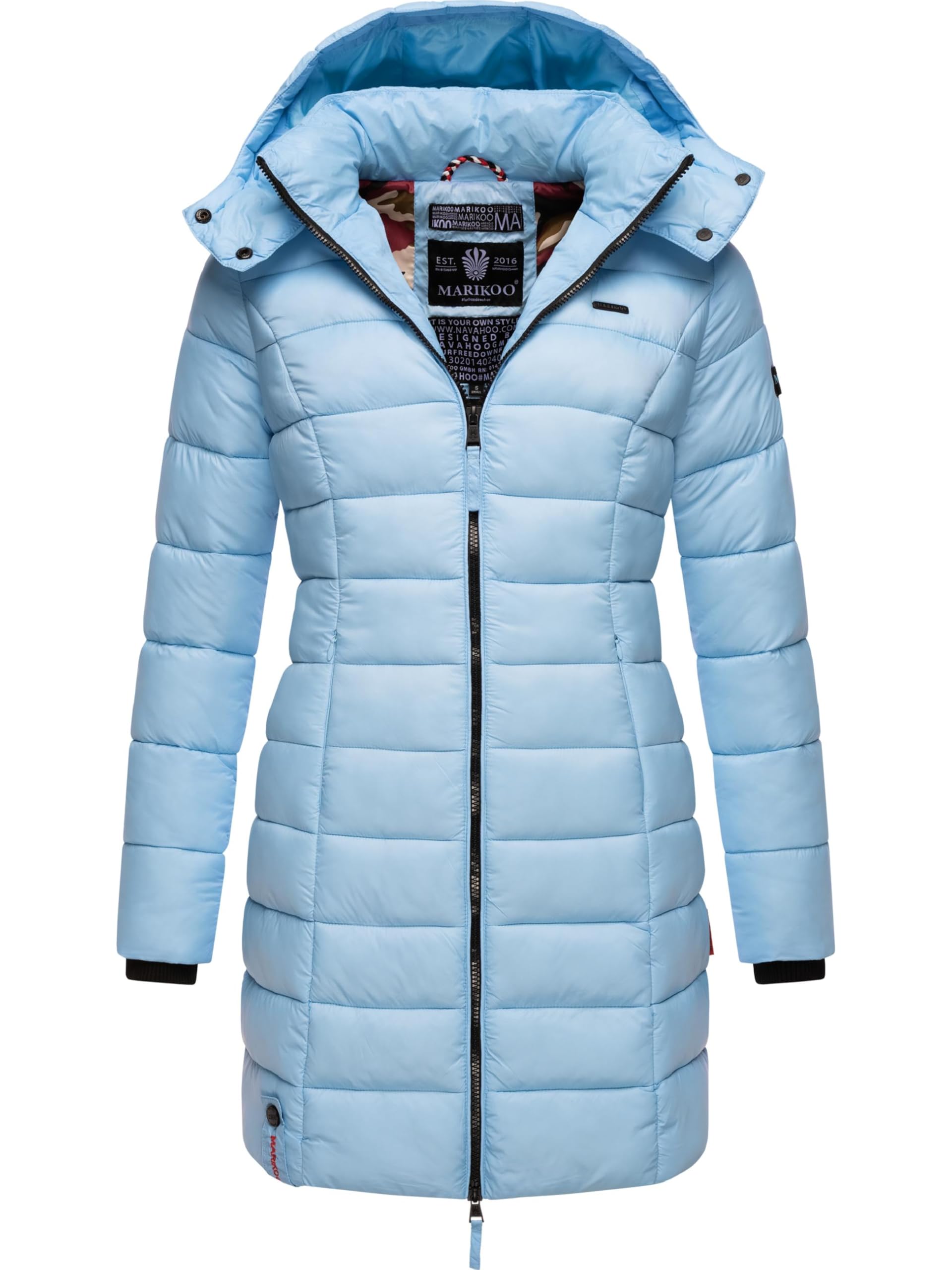Marikoo Women's Baby Blue ’ Between-Seasons Puffer Jacket Abendsternchen M
