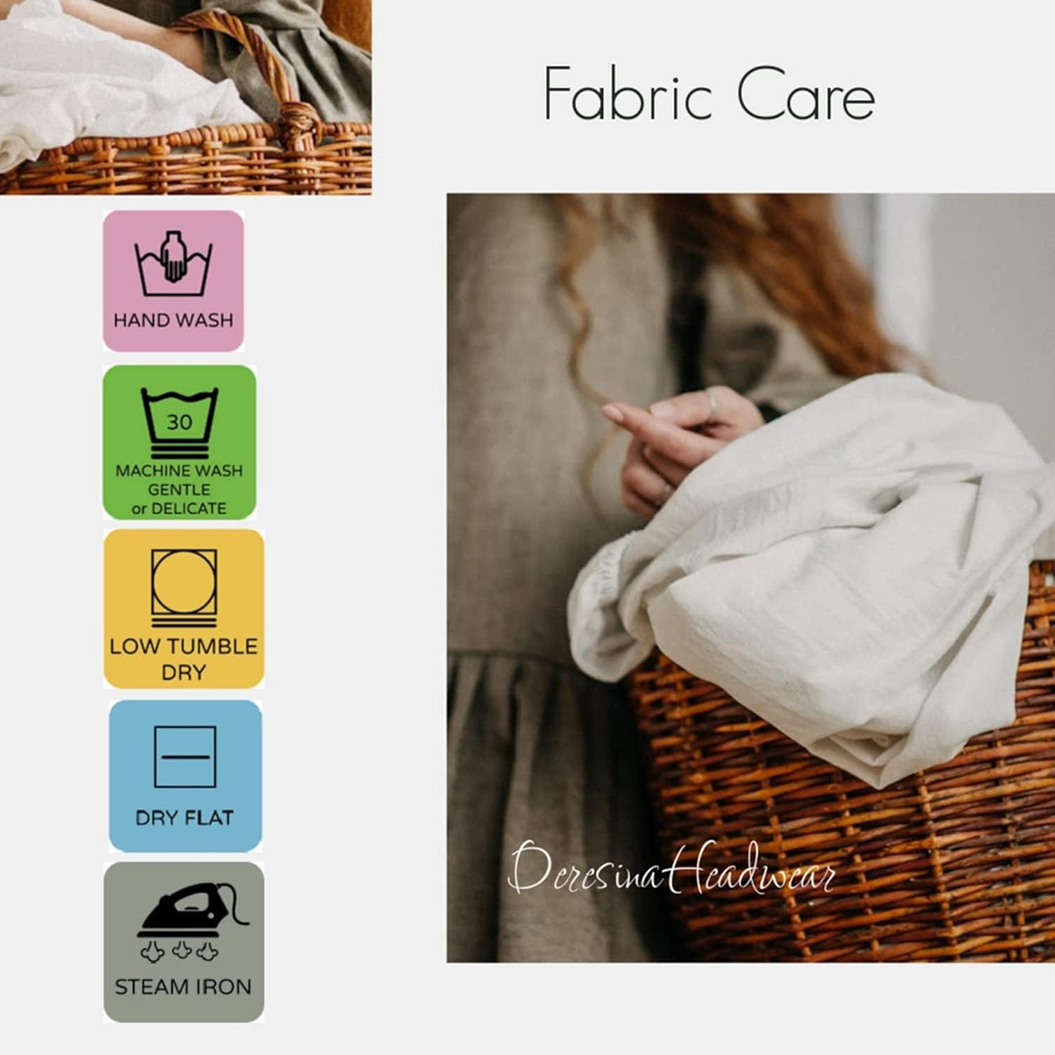 Deresina Headwear Bamboo and Cotton Sleep Cap (Khaki)