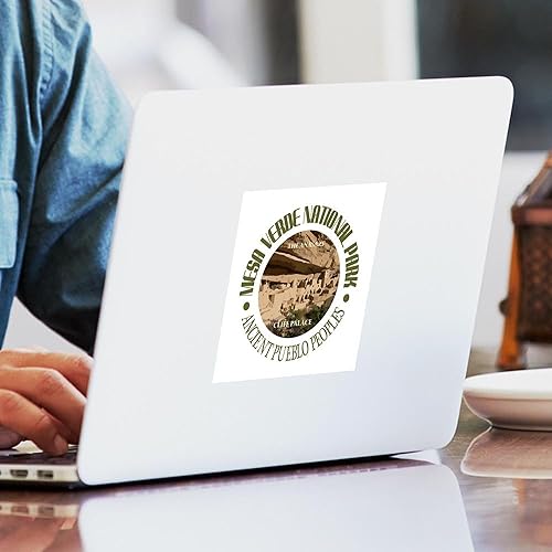 Miniatura 3 de CafePress Mesa Verde NP calcomanía cuadrado parachoques coche calcomanía de vinilo, 3"x3" (pequeño) o 5"x5" (tamaño grande)