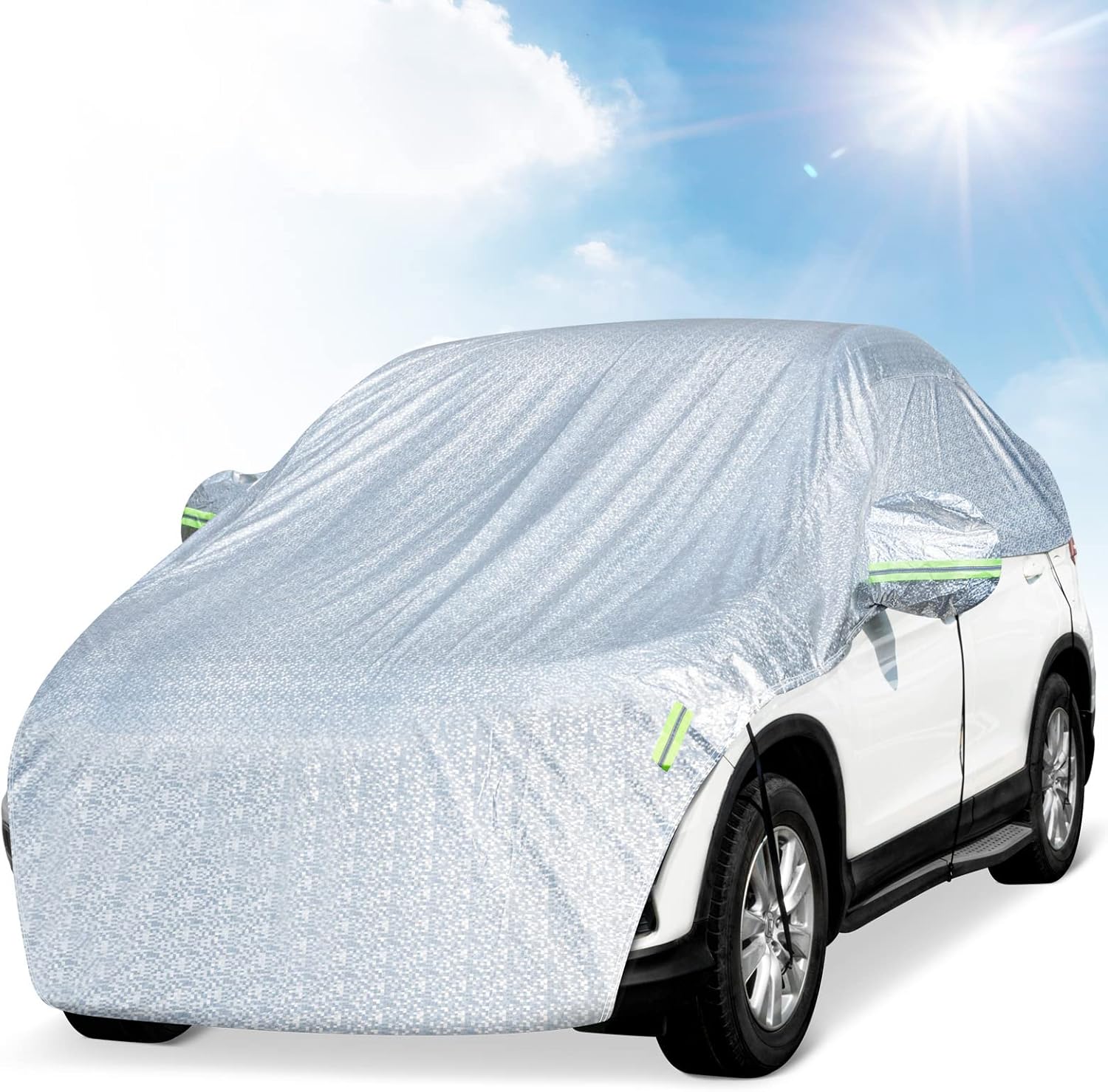 Ninonly Car Cover Half Car Cover for Car Tarpaulin Top Waterproof